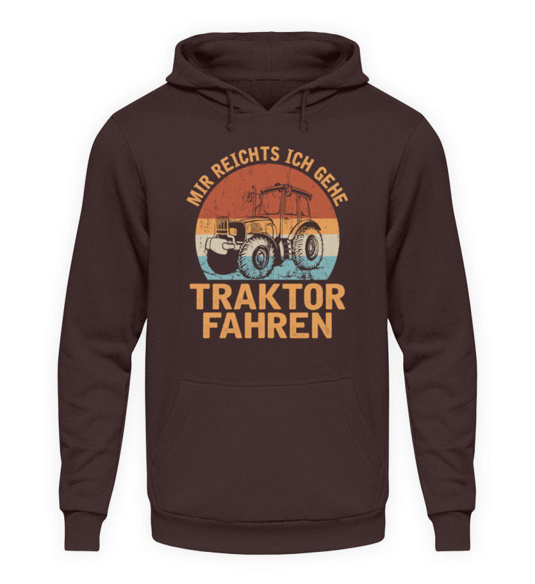 Ich gehe Traktor fahren Retro · Unisex Kapuzenpullover Hoodie-Unisex Hoodie-Hot Chocolate-L-Agrarstarz