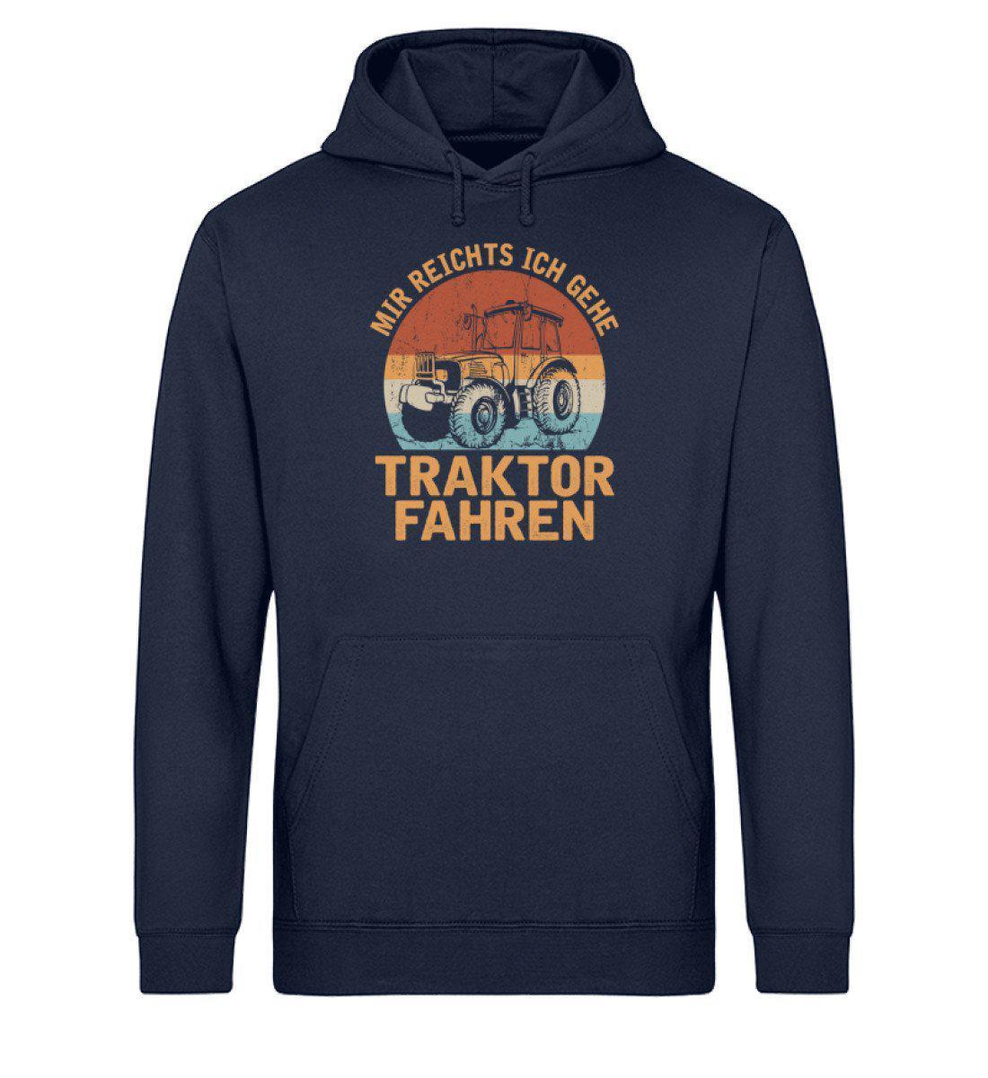 Ich gehe Traktor fahren Retro · Unisex Organic Hoodie-Drummer Hoodie ST/ST-French Navy-XS-Agrarstarz