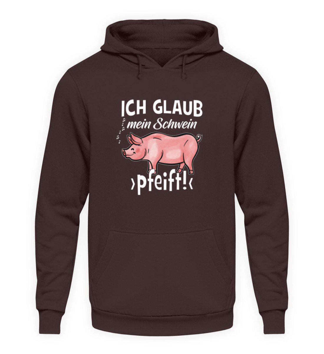 Ich glaub mein Schwein pfeift · Unisex Kapuzenpullover Hoodie-Unisex Hoodie-Hot Chocolate-S-Agrarstarz