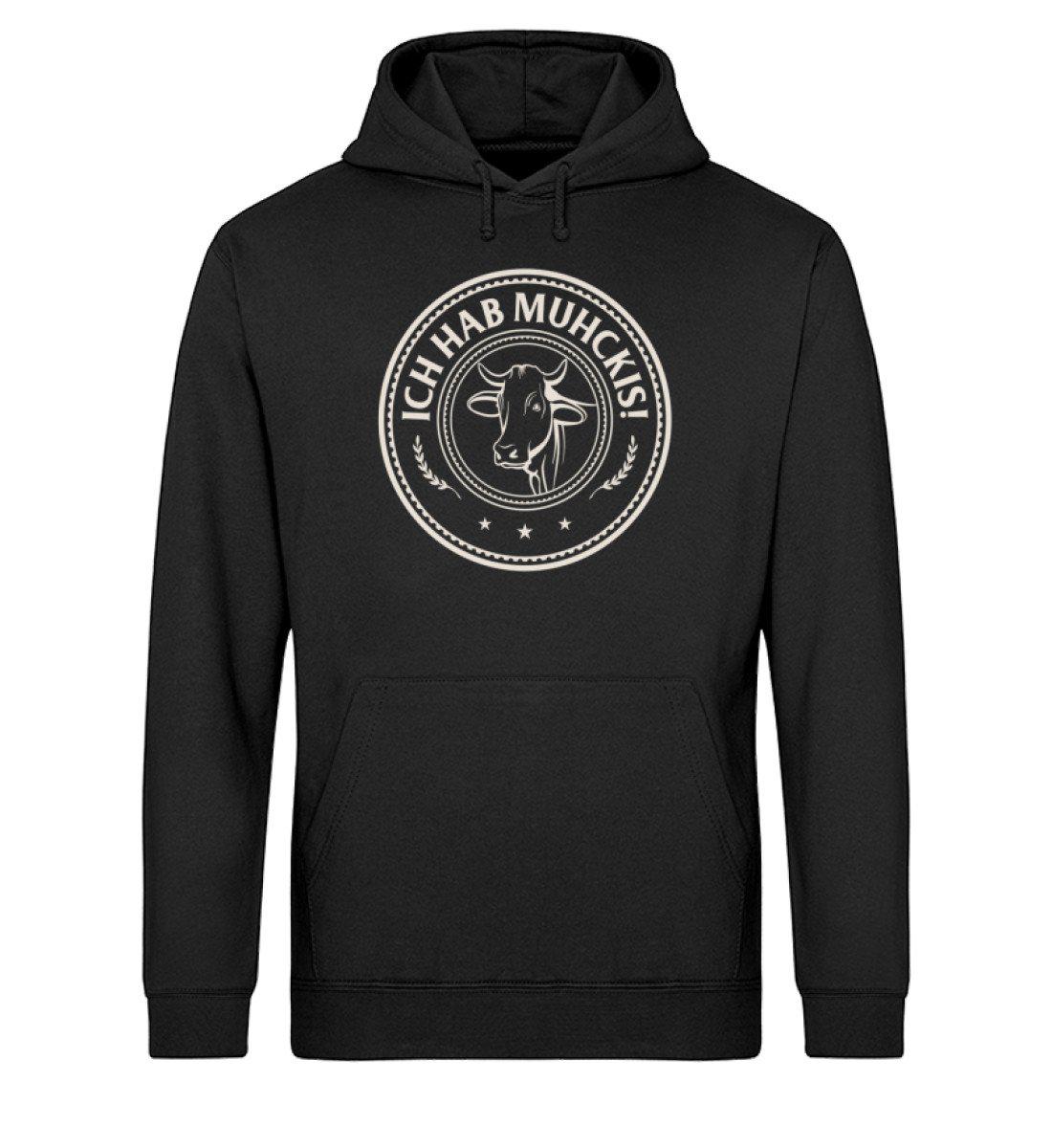 Ich hab Muhckis · Unisex Organic Hoodie-Drummer Hoodie ST/ST-Black-XS-Agrarstarz
