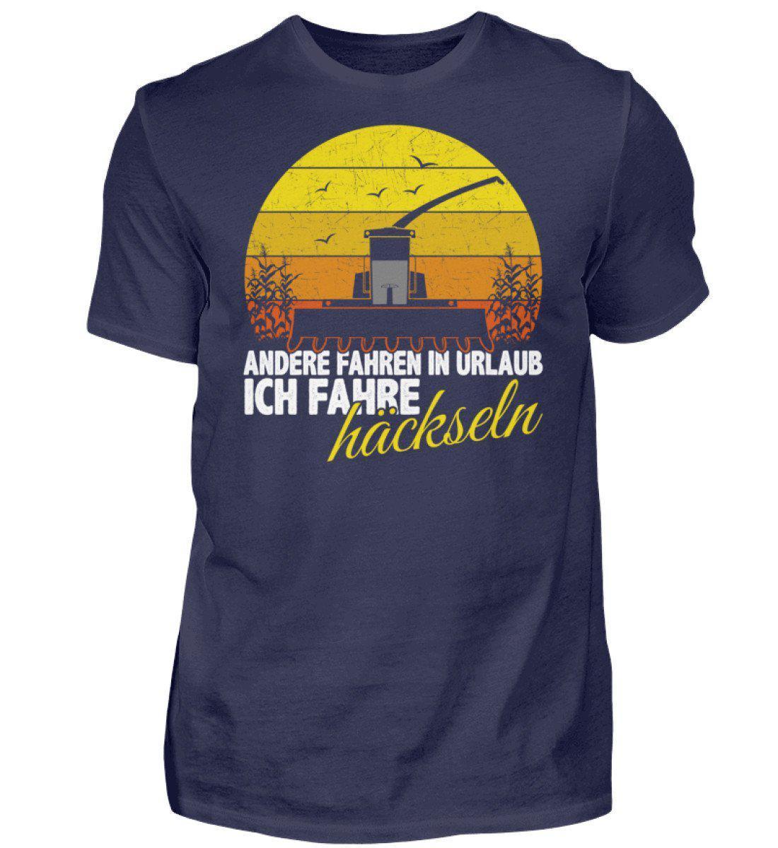 Ich häckseln andere Urlaub · Herren T-Shirt-Herren Basic T-Shirt-Navy-S-Agrarstarz