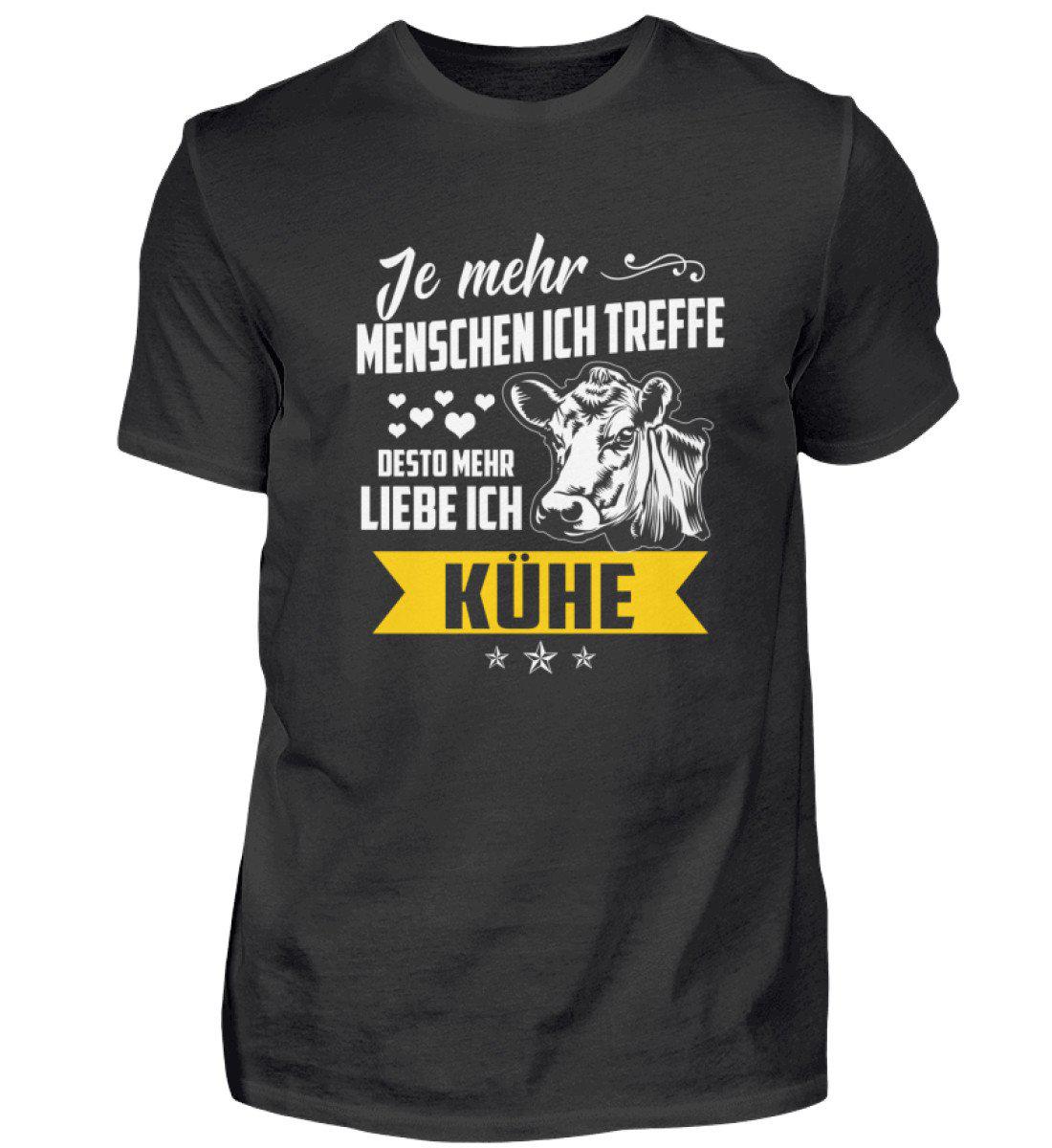 Ich liebe Kühe · Herren T-Shirt-Herren Basic T-Shirt-Black-S-Agrarstarz