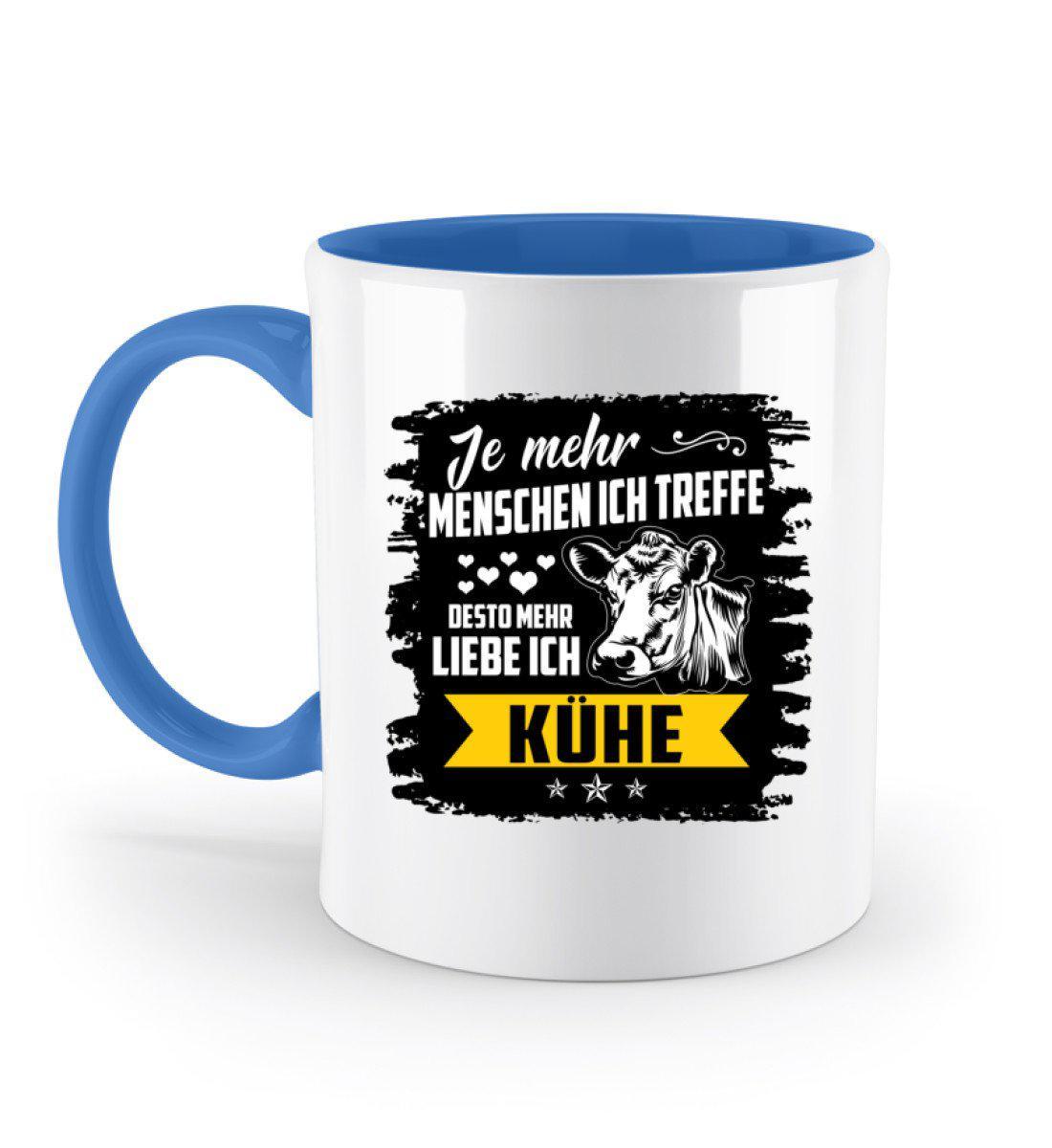 Ich liebe Kühe · Keramik Tasse zweifarbig-Keramik Tasse Zweifarbig-Blue-330ml-Agrarstarz