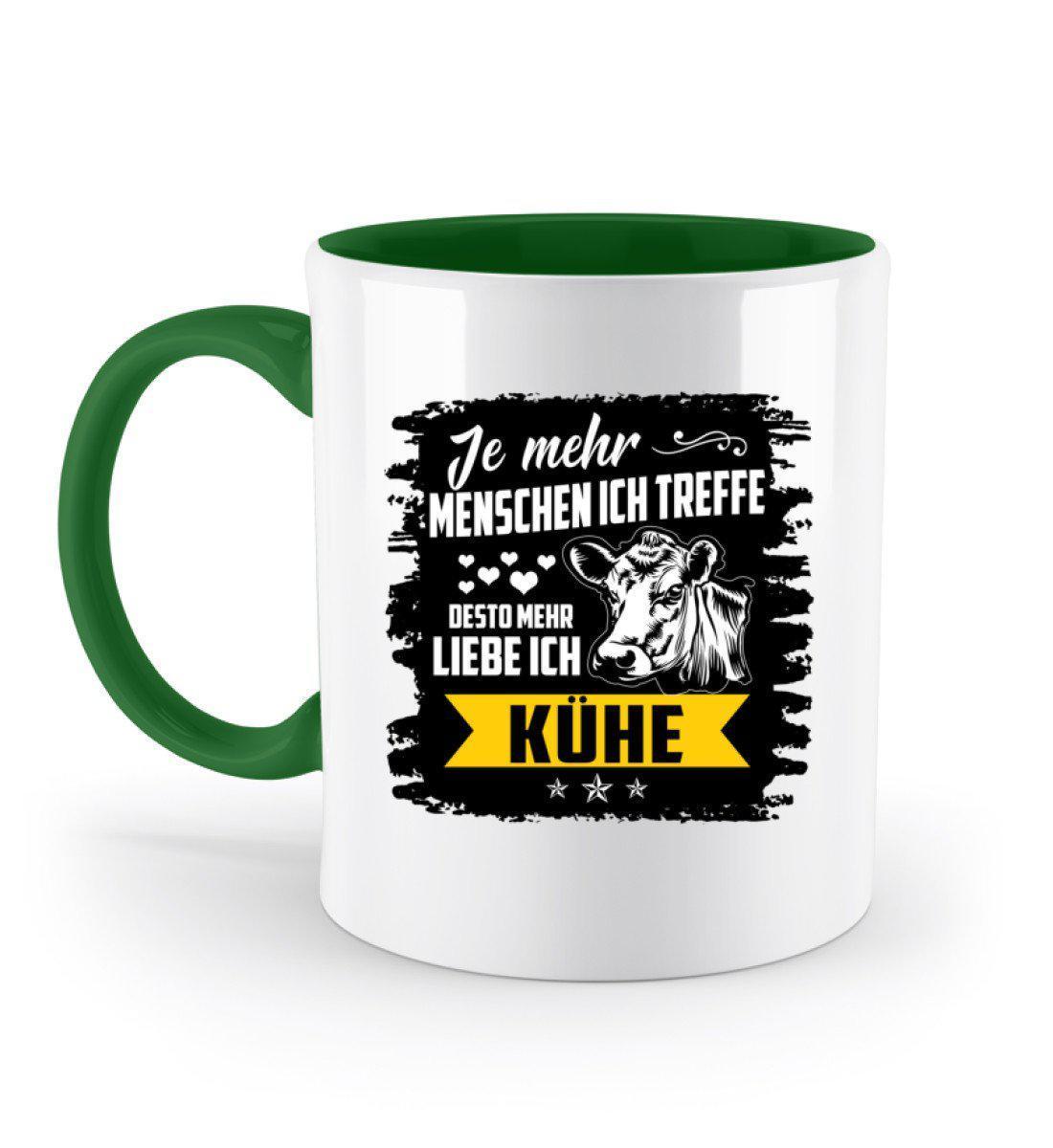 Ich liebe Kühe · Keramik Tasse zweifarbig-Keramik Tasse Zweifarbig-Irish Green-330ml-Agrarstarz