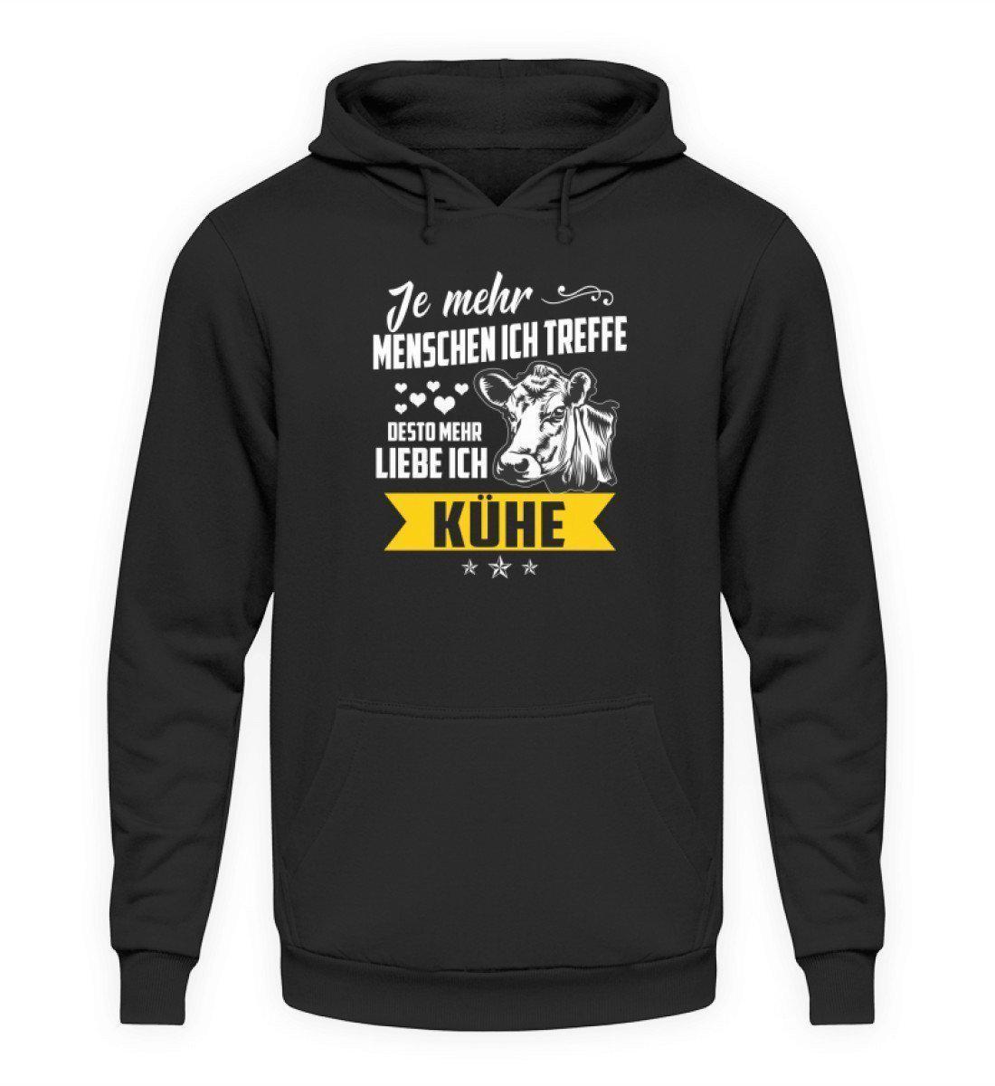 Ich liebe Kühe · Unisex Kapuzenpullover Hoodie-Unisex Hoodie-Jet Black-L-Agrarstarz