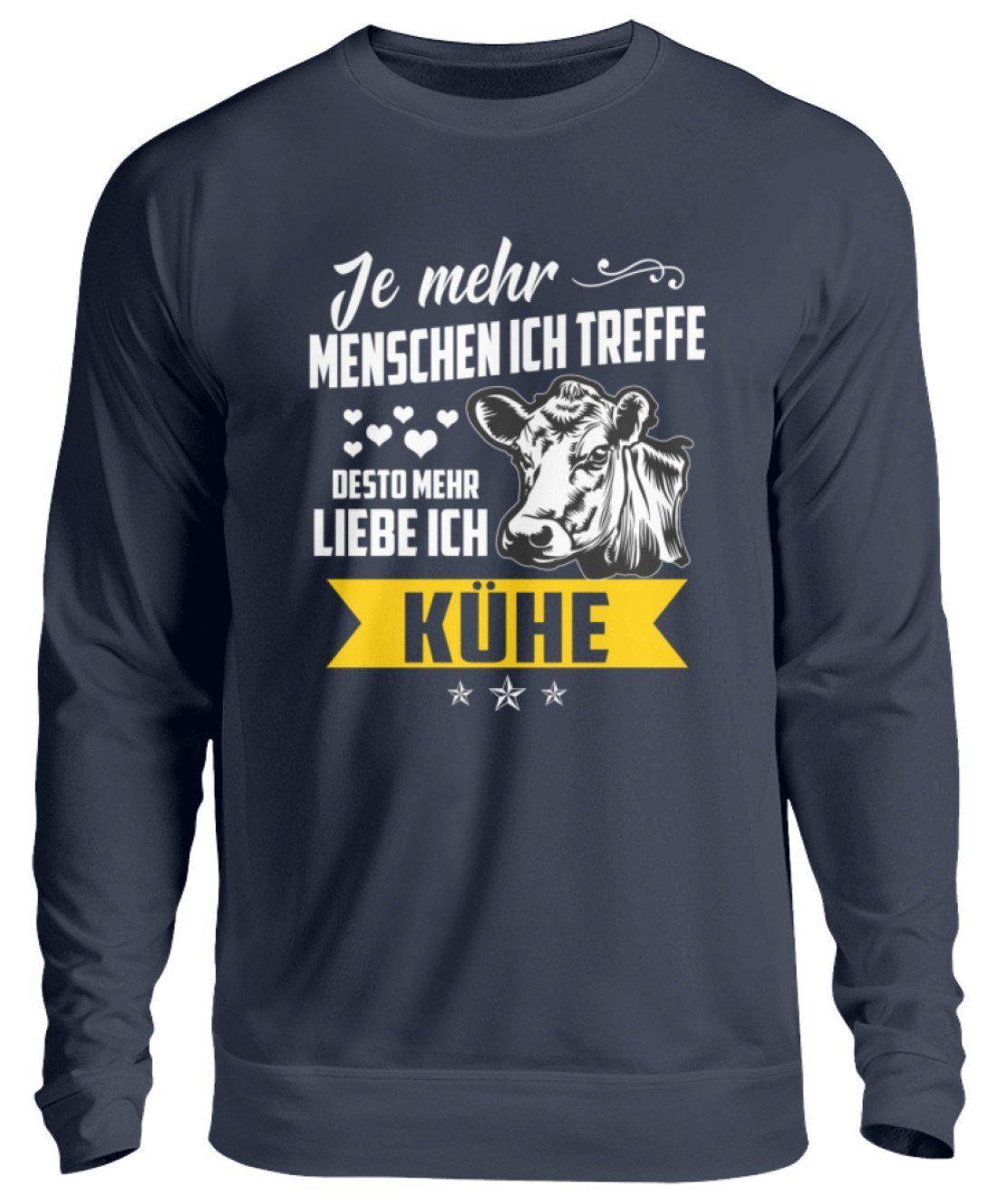 Ich liebe Kühe · Unisex Sweatshirt Pullover-Unisex Sweatshirt-Oxford Navy-S-Agrarstarz