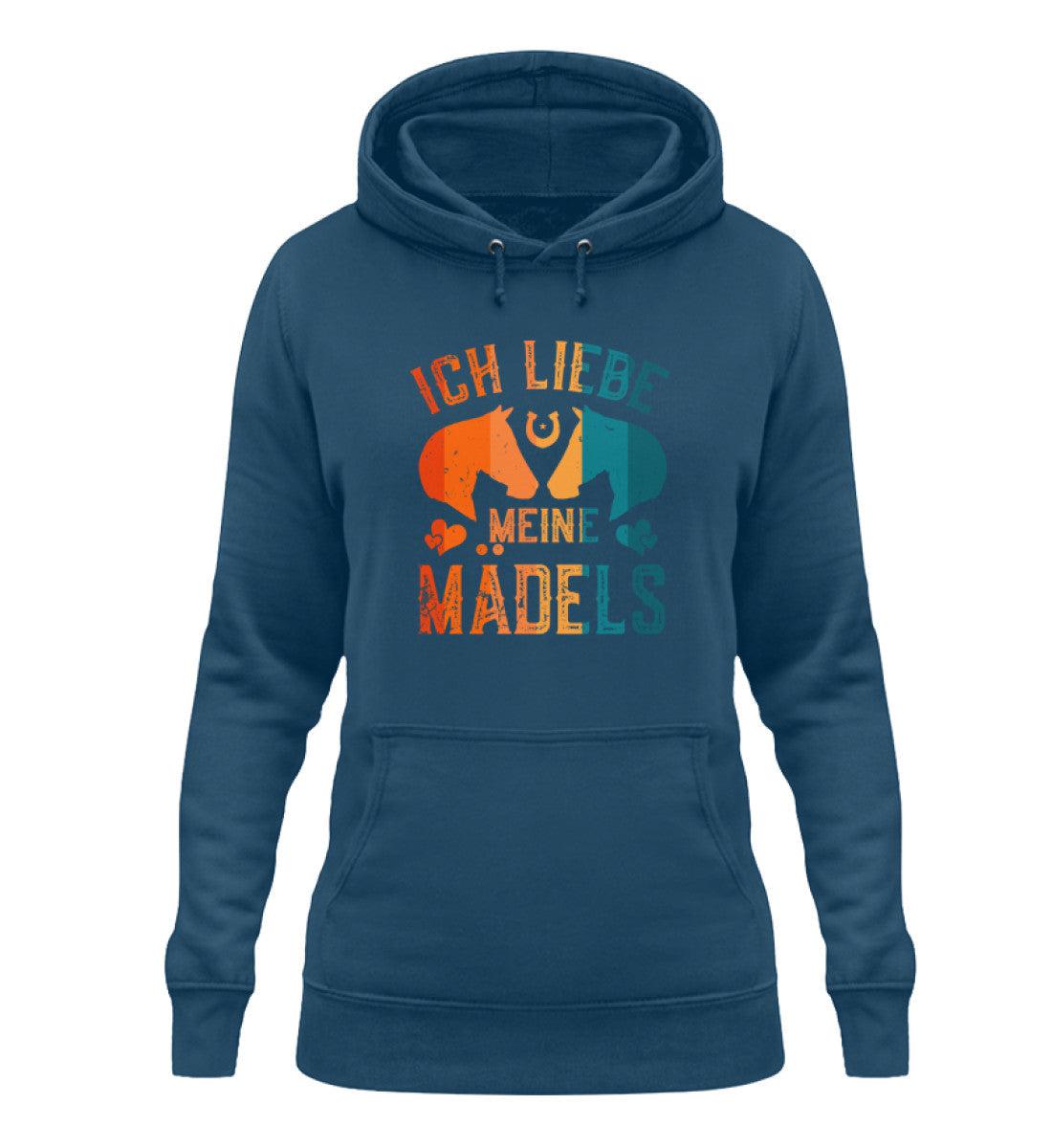 Ich liebe meine Mädels Pferde · Damen Hoodie-Damen Hoodie-Airforce Blue-XS-Agrarstarz