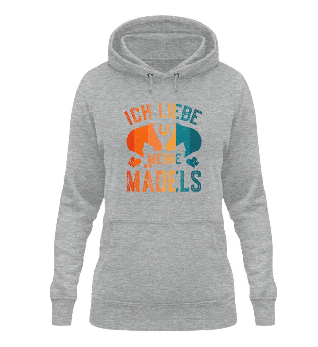 Ich liebe meine Mädels Pferde · Damen Hoodie-Damen Hoodie-Heather Sport Grey-XS-Agrarstarz