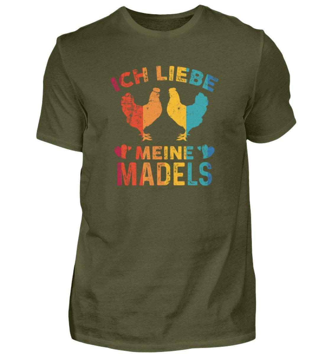 Ich liebe meine Mädels Retro · Herren T-Shirt-Herren Basic T-Shirt-Urban Khaki-S-Agrarstarz