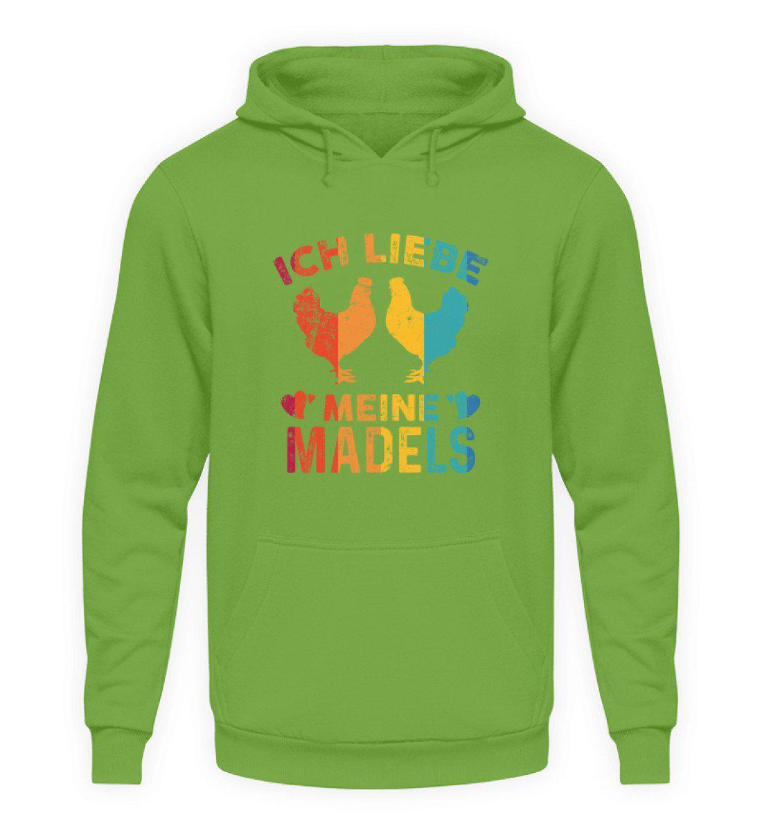 Ich liebe meine Mädels Retro · Unisex Kapuzenpullover Hoodie-Unisex Hoodie-LimeGreen-S-Agrarstarz