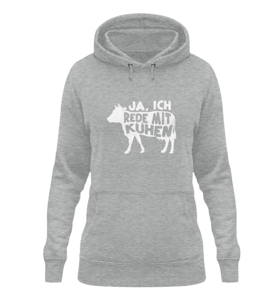 Ich rede mit Kühen · Damen Hoodie-Damen Hoodie-Heather Sport Grey-XS-Agrarstarz