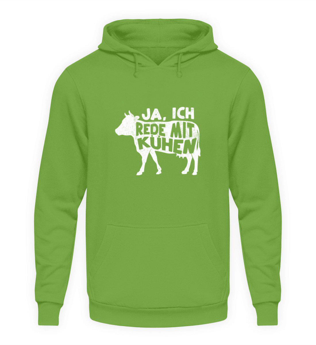 Ich rede mit Kühen · Unisex Kapuzenpullover Hoodie-Unisex Hoodie-LimeGreen-S-Agrarstarz