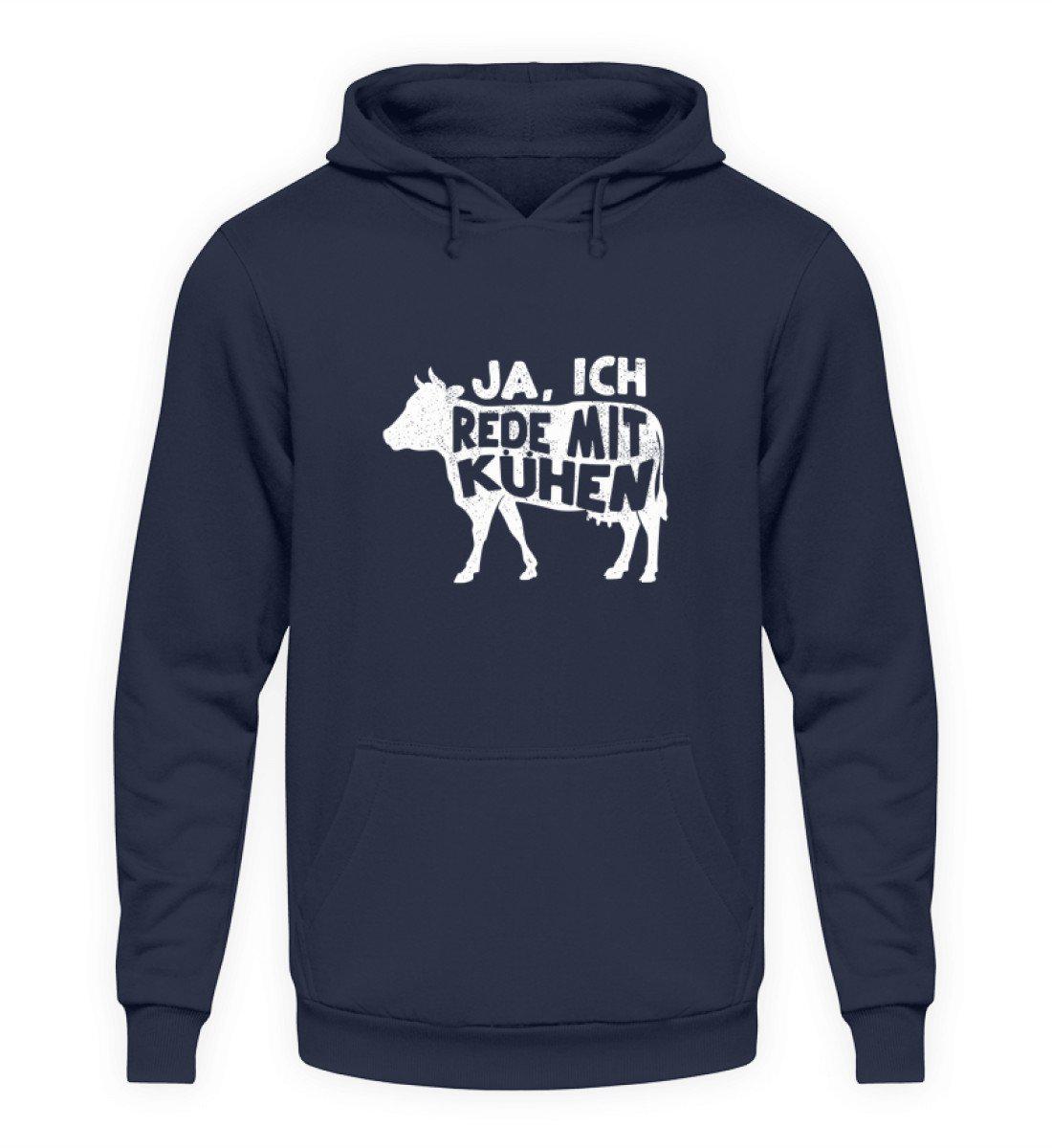 Ich rede mit Kühen · Unisex Kapuzenpullover Hoodie-Unisex Hoodie-Oxford Navy-S-Agrarstarz