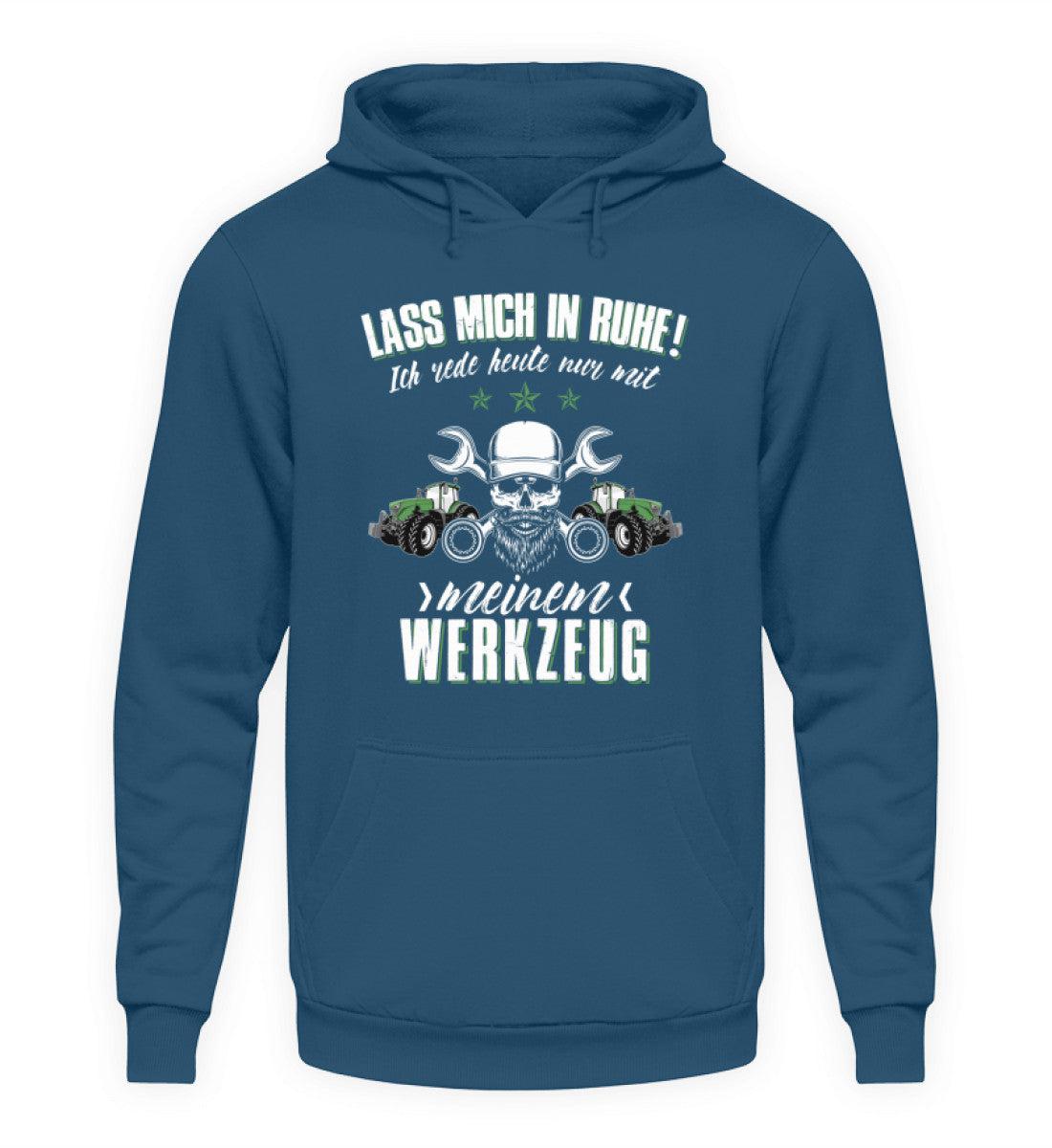 Ich rede nur mit meinem Werkzeug · Unisex Kapuzenpullover Hoodie-Unisex Hoodie-Airforce Blue-S-Agrarstarz