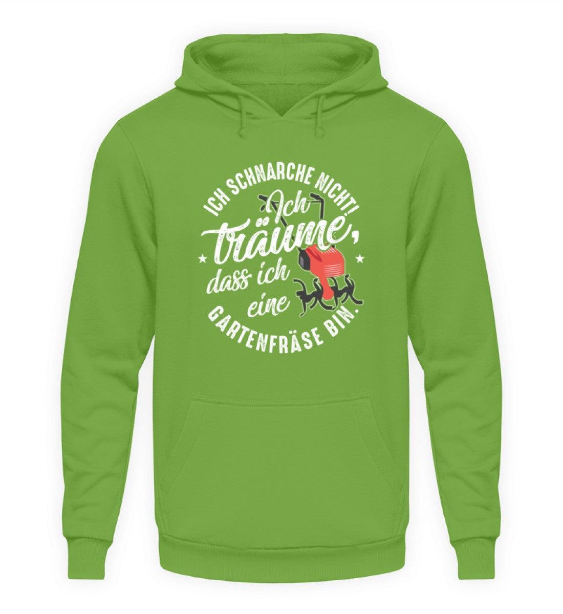 Ich schnarche nicht Gartenfräse · Unisex Kapuzenpullover Hoodie-Unisex Hoodie-LimeGreen-S-Agrarstarz