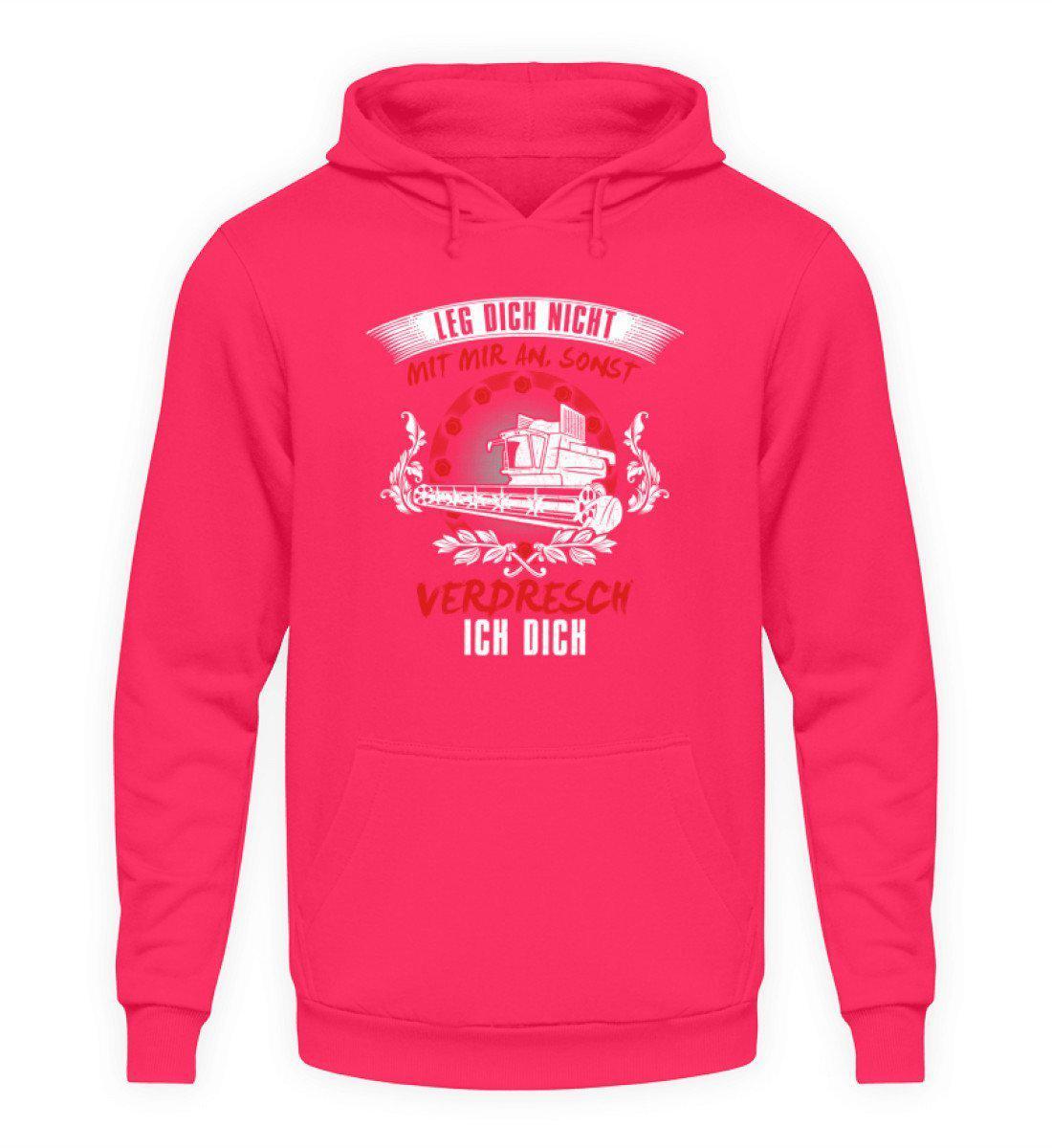 Ich verdresch dich · Unisex Kapuzenpullover Hoodie-Unisex Hoodie-Hot Pink-L-Agrarstarz