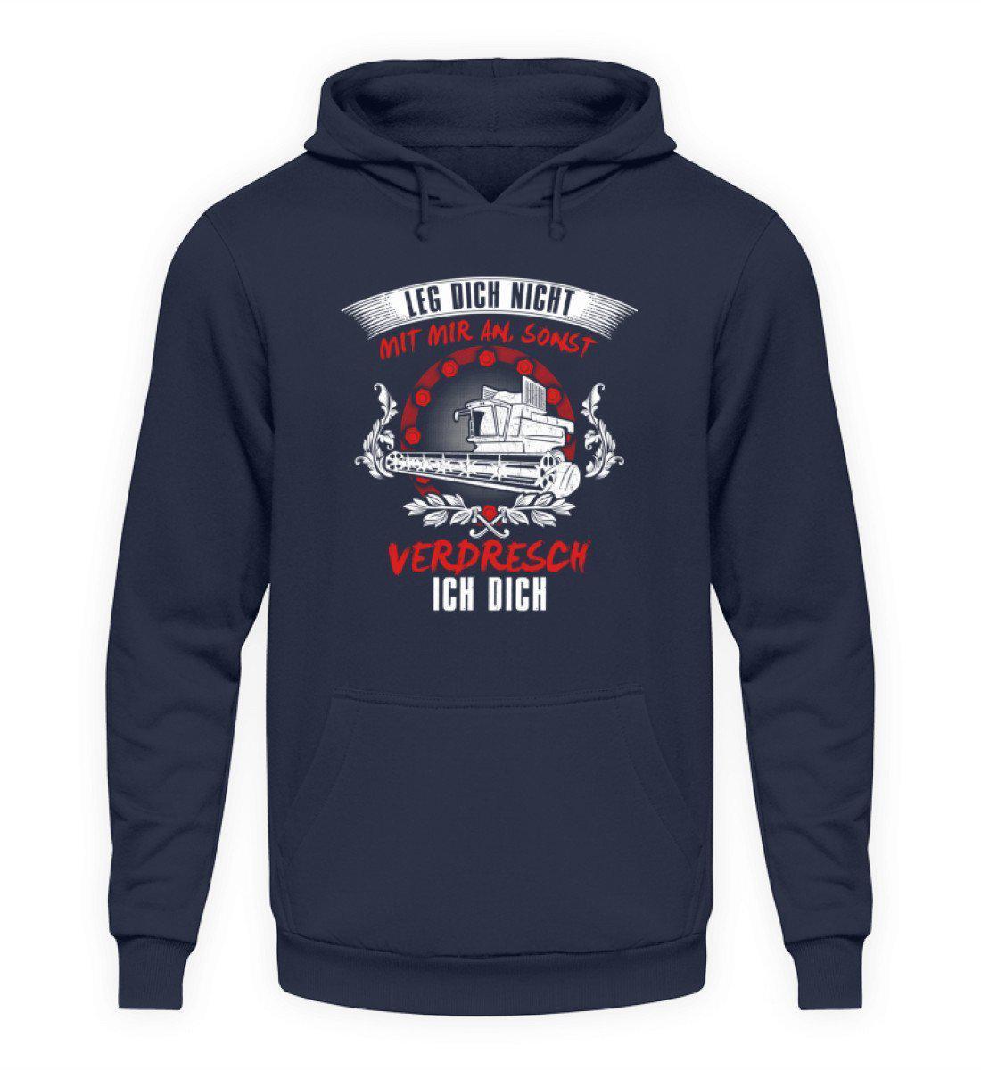 Ich verdresch dich · Unisex Kapuzenpullover Hoodie-Unisex Hoodie-Oxford Navy-L-Agrarstarz
