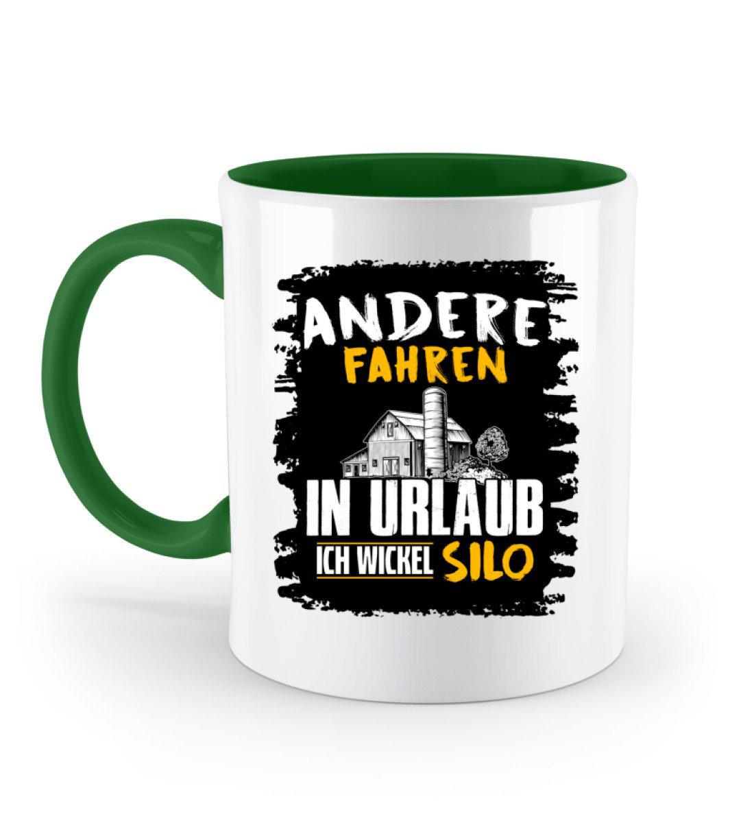 Ich wickel Silo · Keramik Tasse farbig-Keramik Tasse Zweifarbig-Irish Green-330ml-Agrarstarz