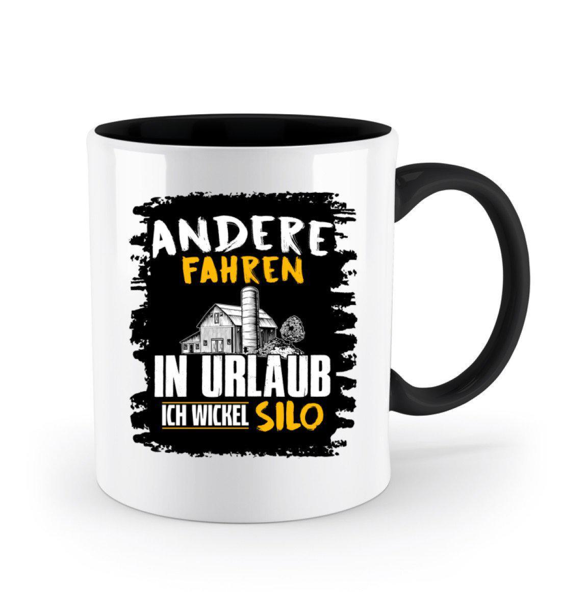 Ich wickel Silo · Keramik Tasse farbig-Keramik Tasse Zweifarbig-Agrarstarz