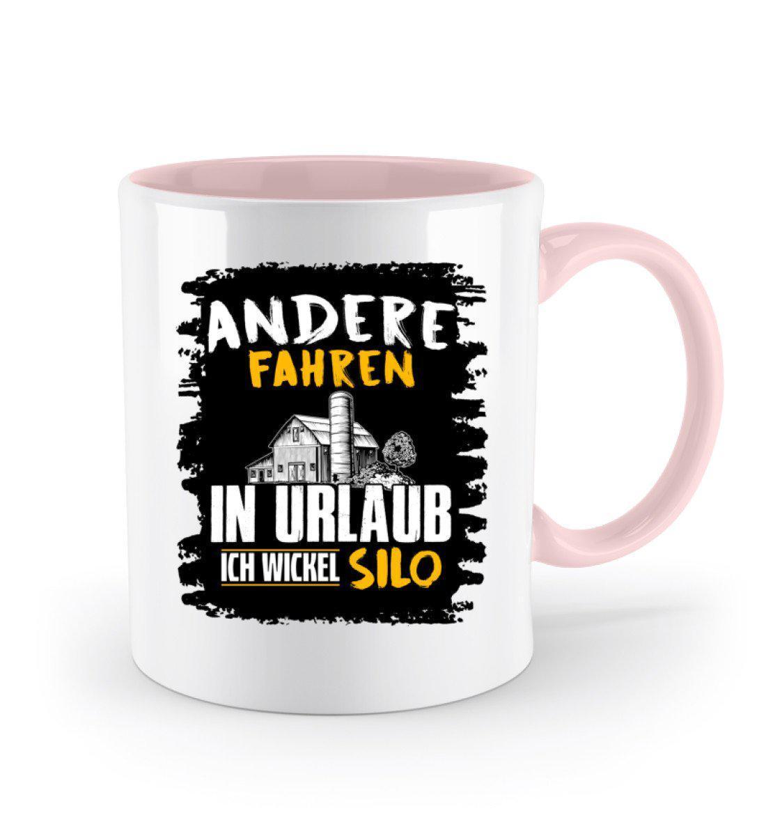 Ich wickel Silo · Keramik Tasse farbig-Keramik Tasse Zweifarbig-Agrarstarz