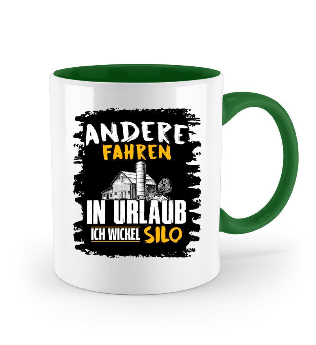 Ich wickel Silo · Keramik Tasse farbig-Keramik Tasse Zweifarbig-Agrarstarz