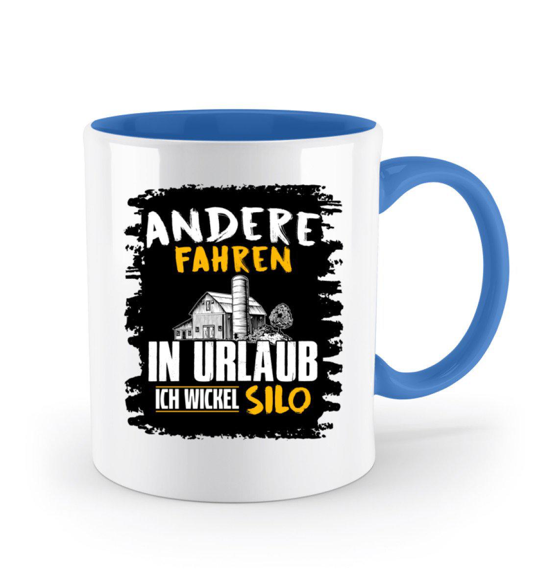 Ich wickel Silo · Keramik Tasse farbig-Keramik Tasse Zweifarbig-Agrarstarz