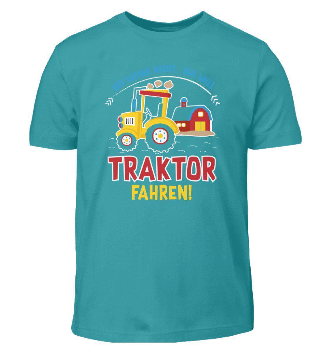 Ich will Traktor fahren · Kinder T-Shirt-Kinder T-Shirt-Swimming Pool-3/4 (98/104)-Agrarstarz