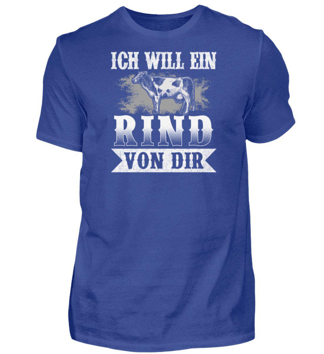 Ich will ein Rind von dir · Herren T-Shirt-Herren Basic T-Shirt-Royal Blue-S-Agrarstarz