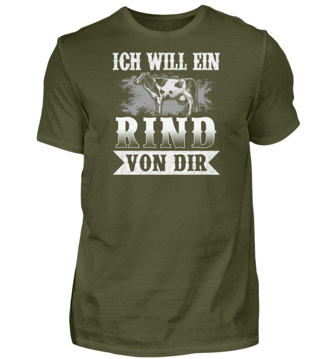 Ich will ein Rind von dir · Herren T-Shirt-Herren Basic T-Shirt-Urban Khaki-S-Agrarstarz