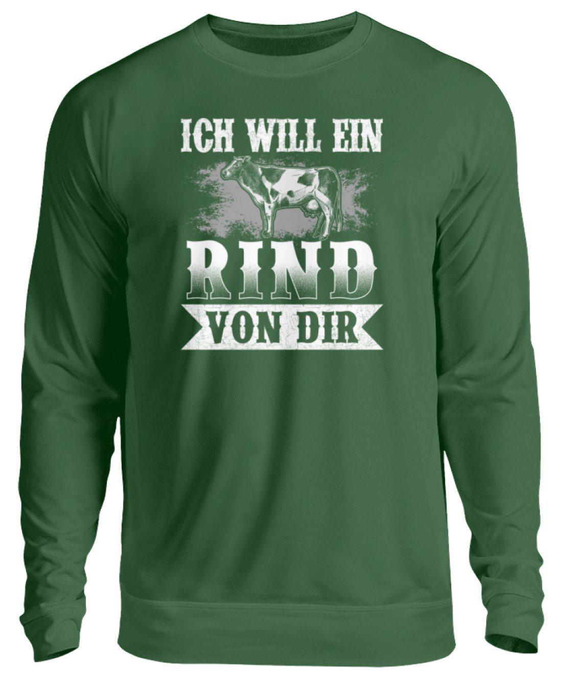 Ich will ein Rind von dir · Unisex Sweatshirt Pullover-Unisex Sweatshirt-Bottle Green-S-Agrarstarz