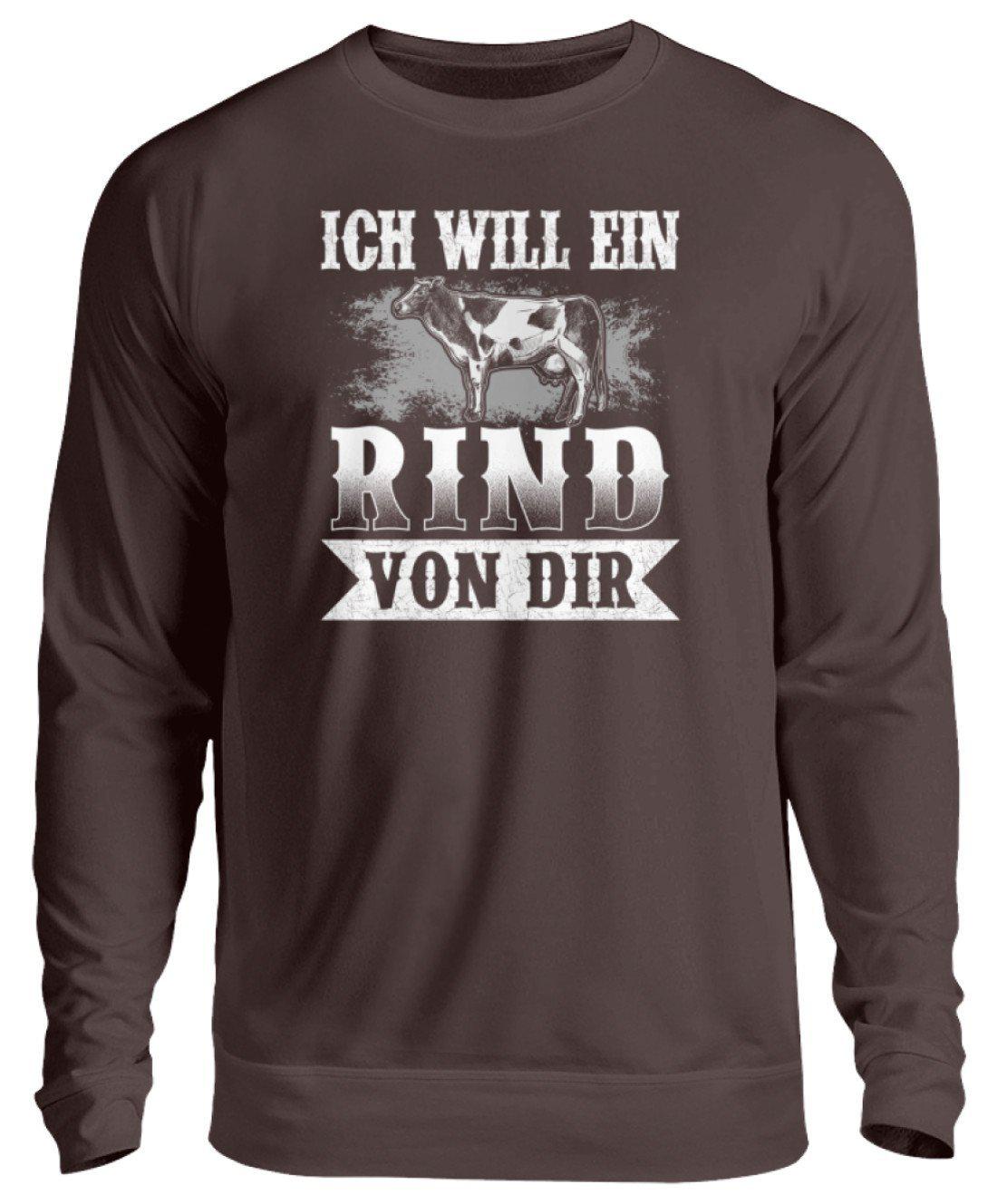 Ich will ein Rind von dir · Unisex Sweatshirt Pullover-Unisex Sweatshirt-Hot Chocolate-S-Agrarstarz
