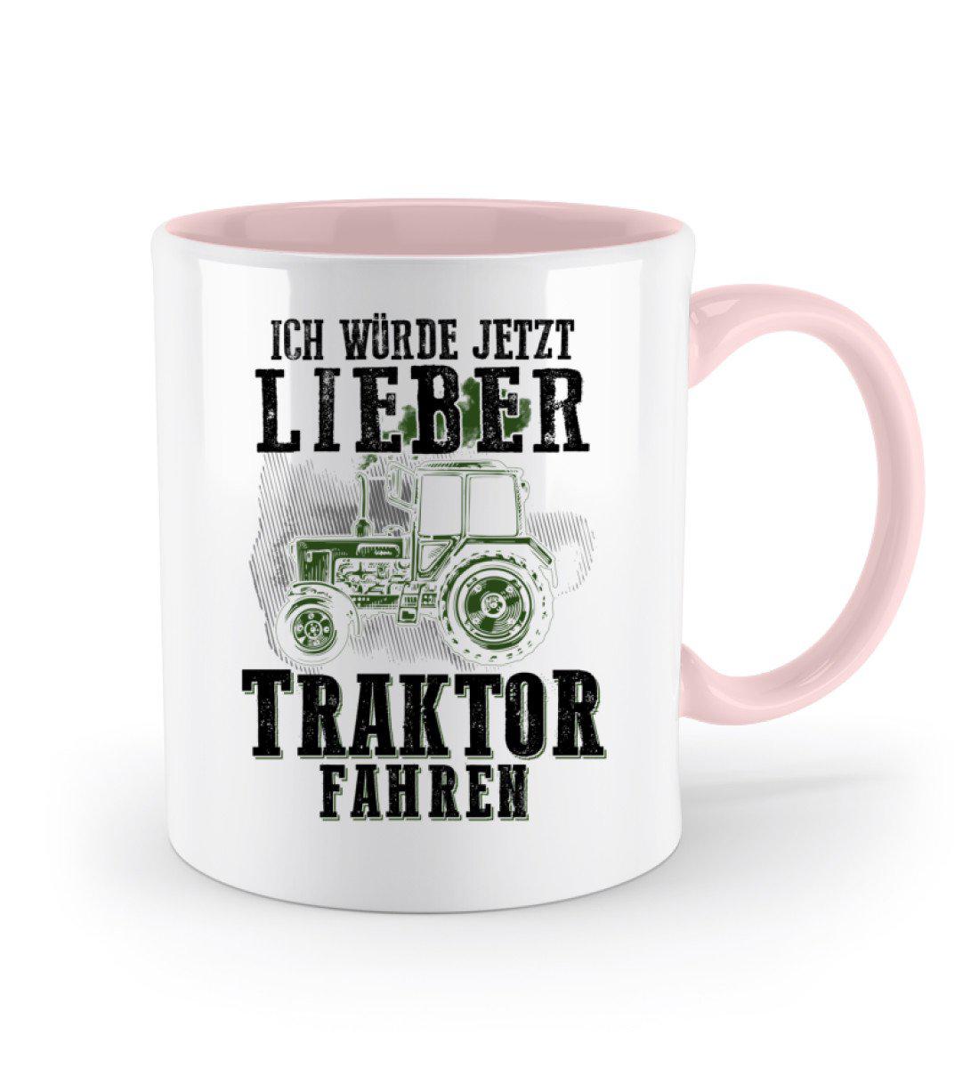 Ich würde lieber Traktor fahren · Keramik Tasse zweifarbig-Keramik Tasse Zweifarbig-Agrarstarz