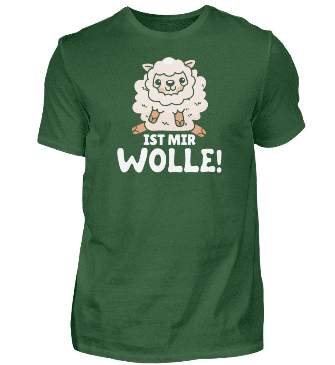 Ist mir Wolle! · Herren T-Shirt-Herren Basic T-Shirt-Bottle Green-S-Agrarstarz
