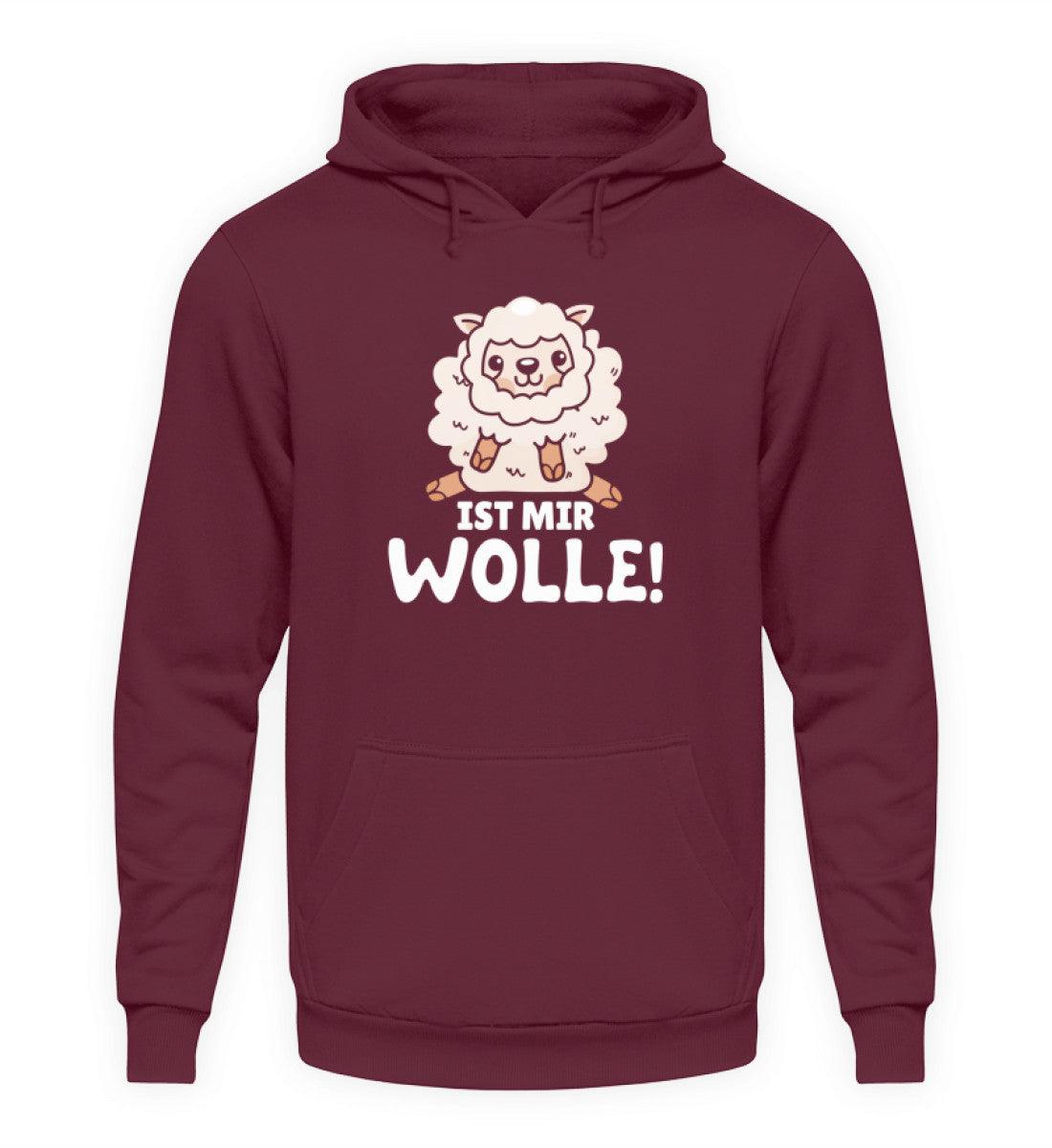 Ist mir Wolle! · Unisex Kapuzenpullover Hoodie-Unisex Hoodie-Burgundy-S-Agrarstarz