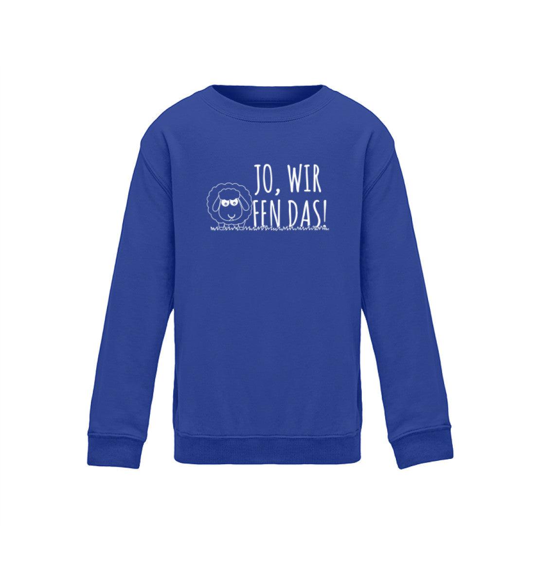 Jo wir schaffen das Schaf · Kinder Sweatshirt-Kinder Sweatshirt-Royal Blue-12/14 (152/164)-Agrarstarz
