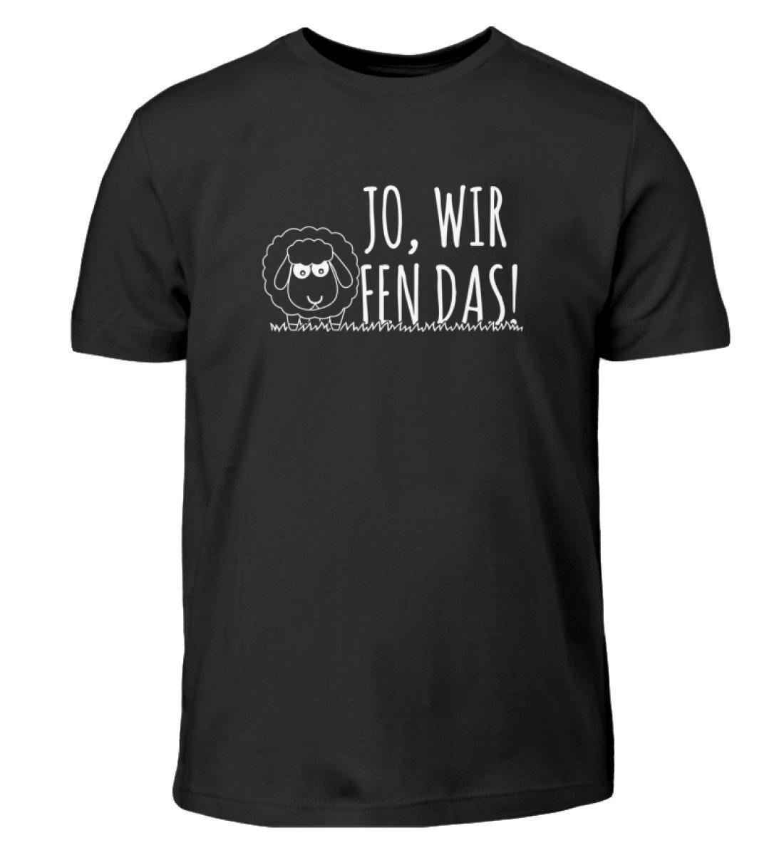 Jo wir schaffen das Schaf - Kinder T-Shirt-Kinder T-Shirt-Black-12/14 (152/164)-Agrarstarz