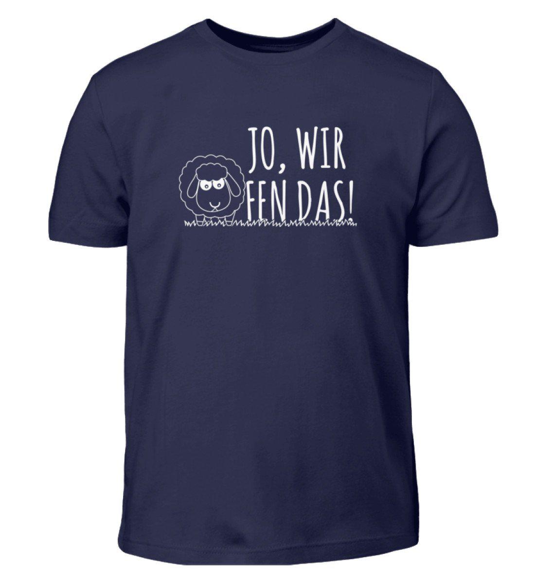Jo wir schaffen das Schaf - Kinder T-Shirt-Kinder T-Shirt-Navy-12/14 (152/164)-Agrarstarz