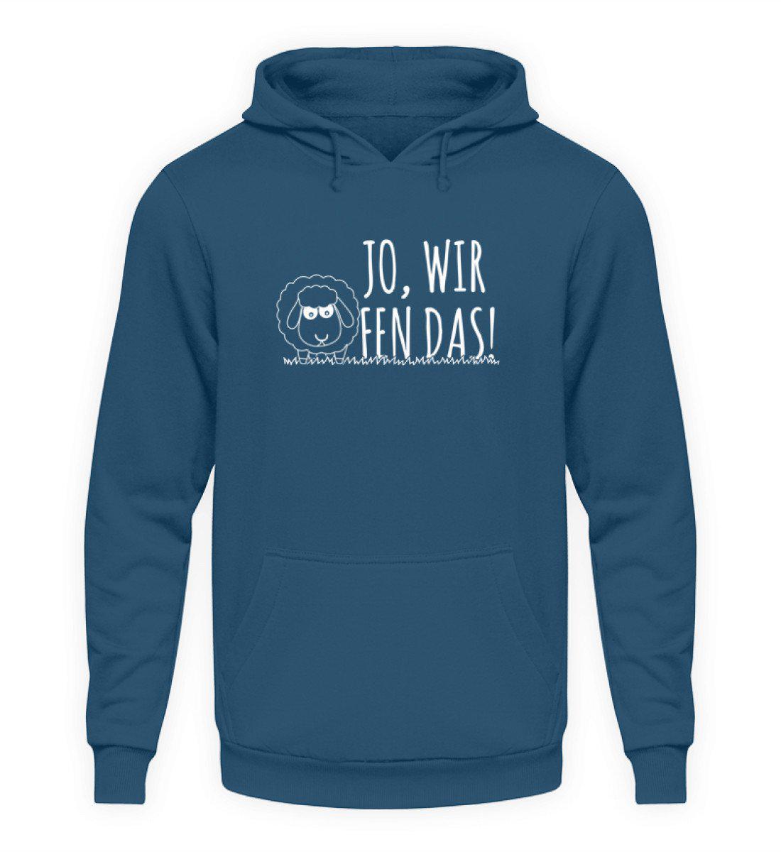 Jo wir schaffen das Schaf - Unisex Kapuzenpullover Hoodie-Unisex Hoodie-Airforce Blue-S-Agrarstarz