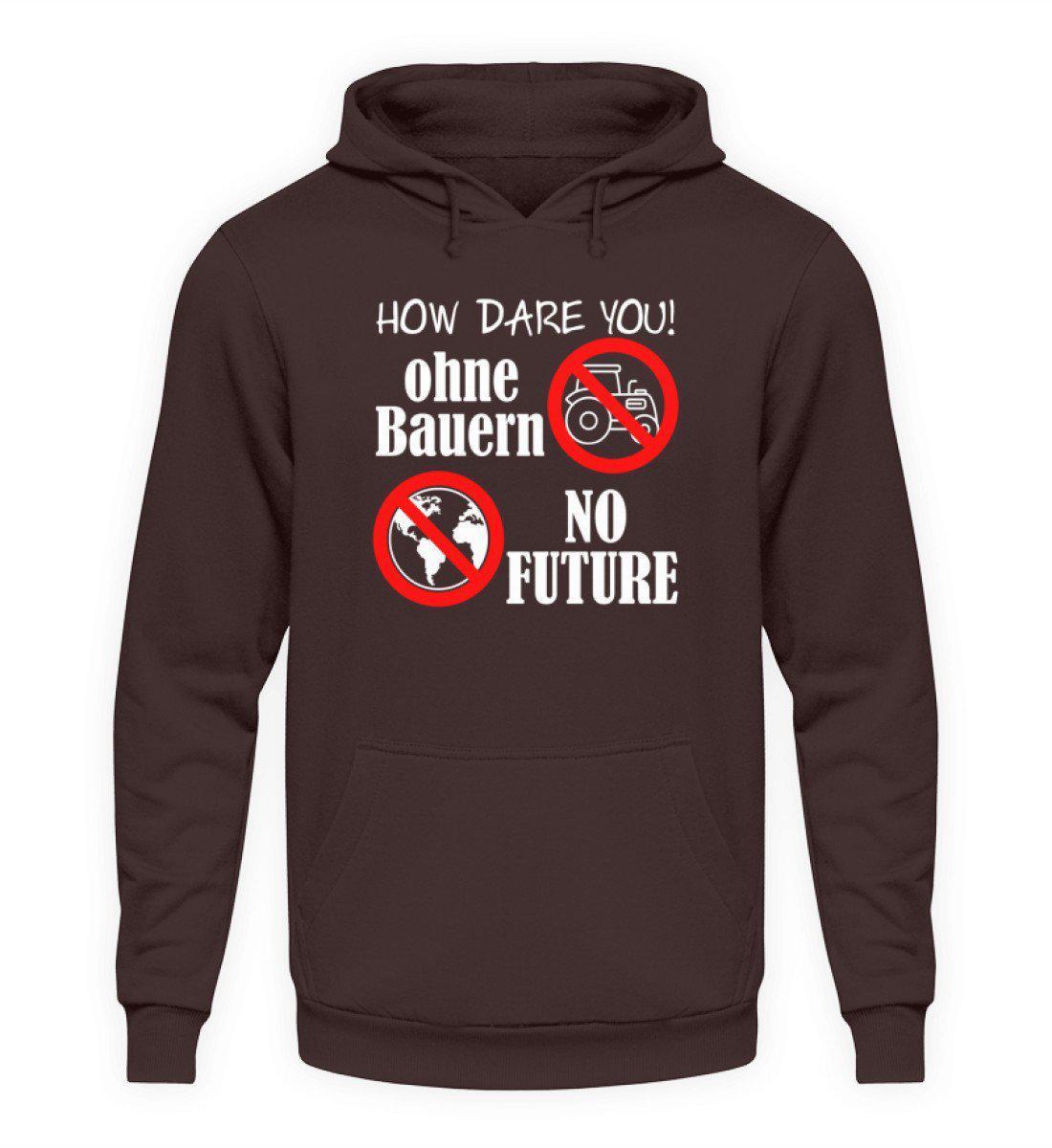 Keine Bauern no Future · Unisex Kapuzenpullover Hoodie-Unisex Hoodie-Hot Chocolate-L-Agrarstarz
