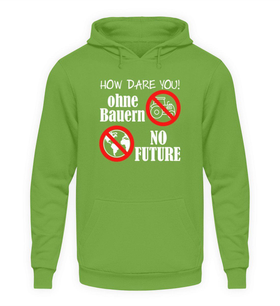 Keine Bauern no Future · Unisex Kapuzenpullover Hoodie-Unisex Hoodie-LimeGreen-L-Agrarstarz