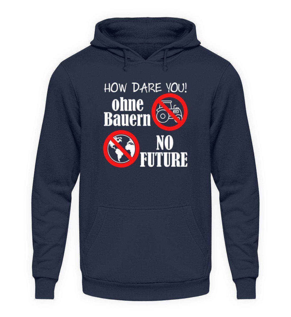 Keine Bauern no Future · Unisex Kapuzenpullover Hoodie-Unisex Hoodie-Oxford Navy-L-Agrarstarz