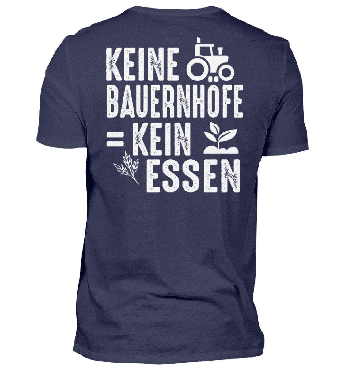 Keine Bauernhöfe kein Essen · Herren T-Shirt-Herren Basic T-Shirt-Navy-S-Agrarstarz