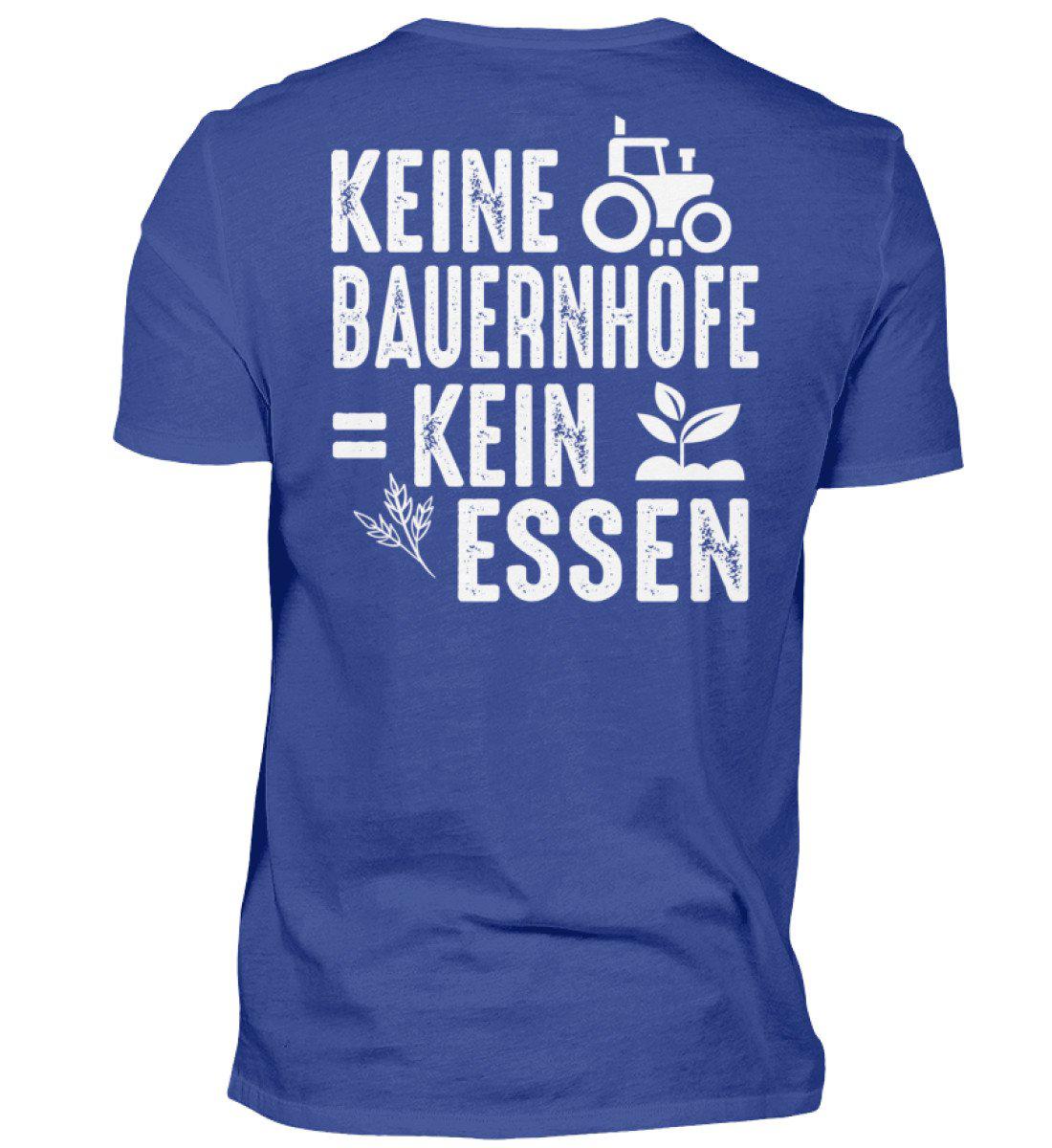 Keine Bauernhöfe kein Essen · Herren T-Shirt-Herren Basic T-Shirt-Royal Blue-S-Agrarstarz
