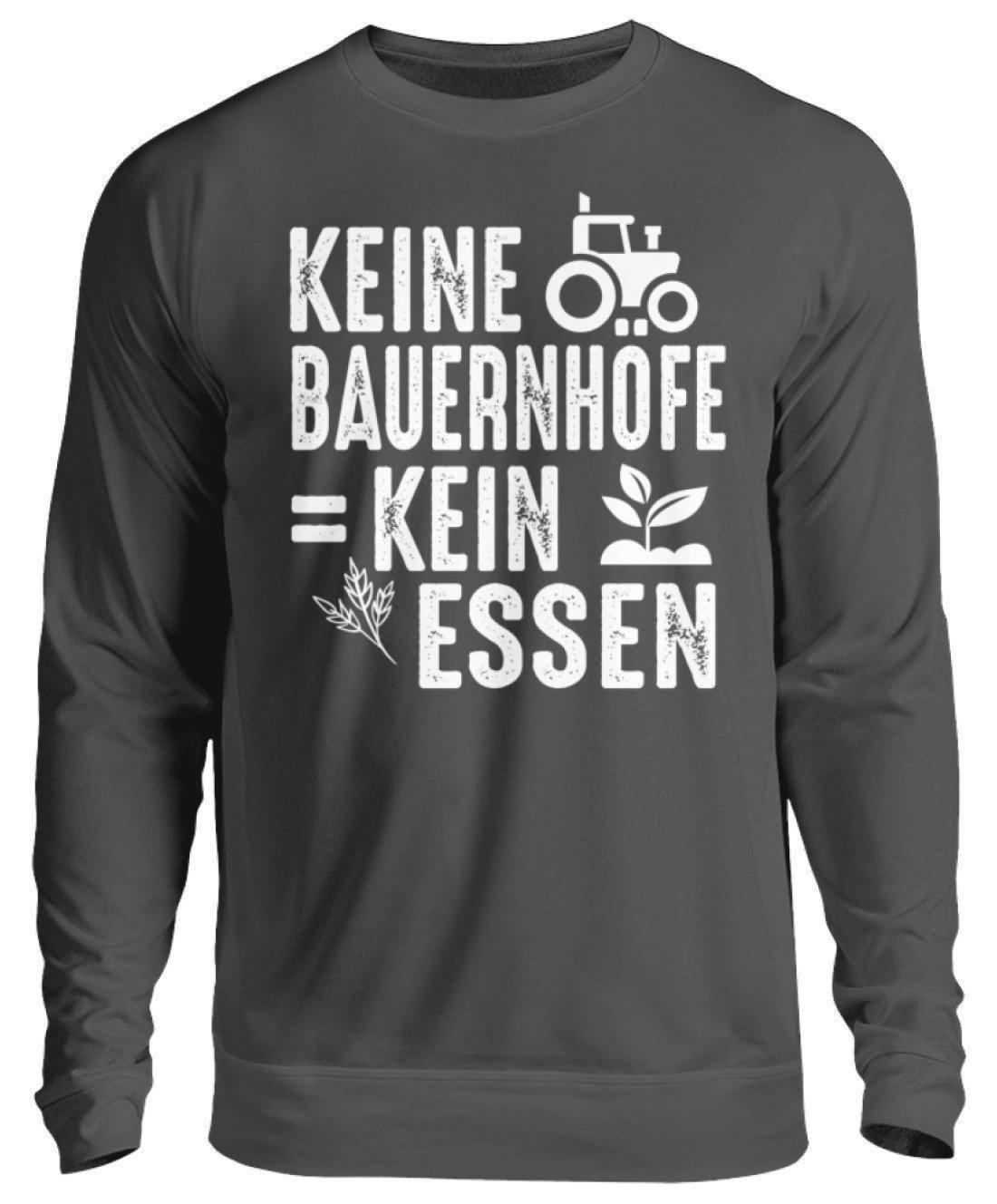 Keine Bauernhöfe kein Essen · Unisex Sweatshirt Pullover-Unisex Sweatshirt-Storm Grey (Solid)-S-Agrarstarz