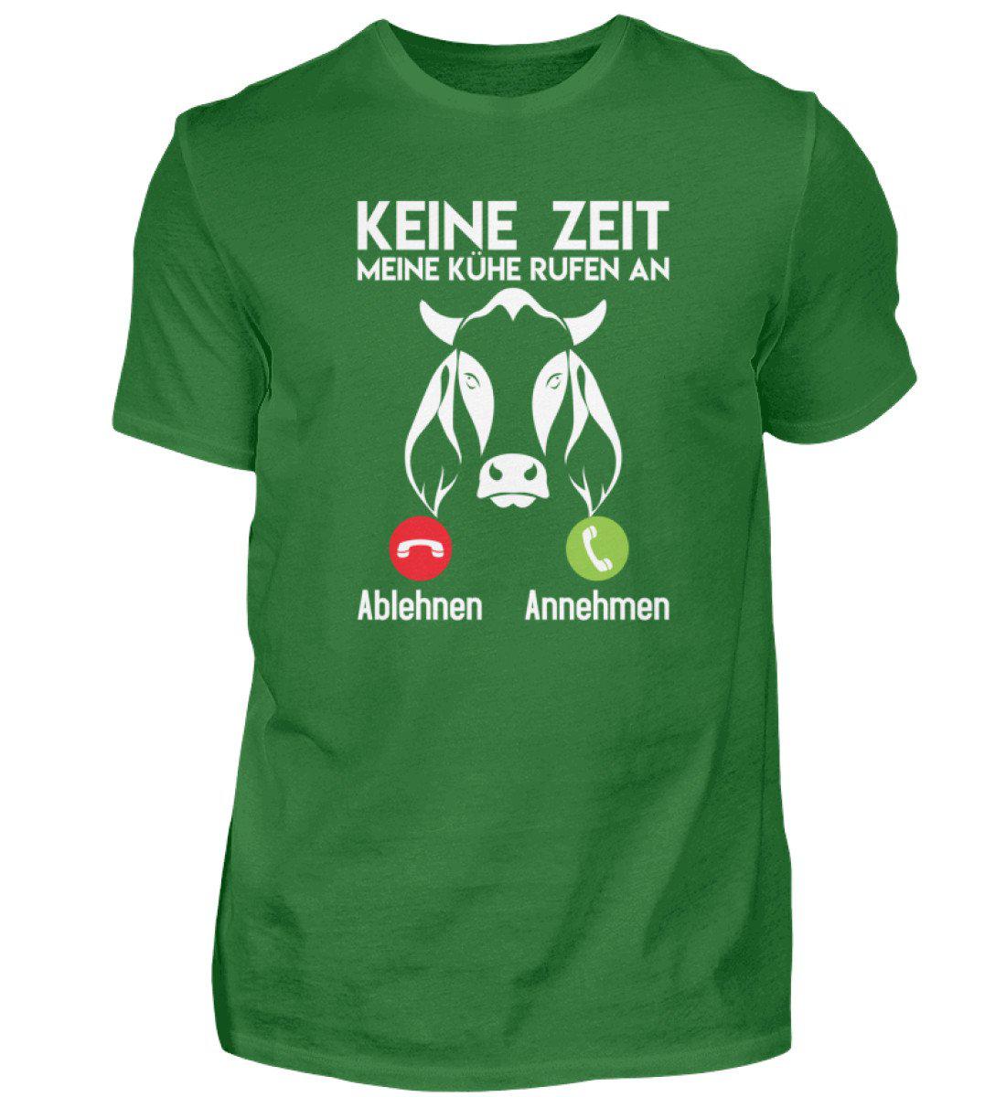 Keine Zeit Kühe rufen an · Herren T-Shirt-Herren Basic T-Shirt-Kelly Green-S-Agrarstarz