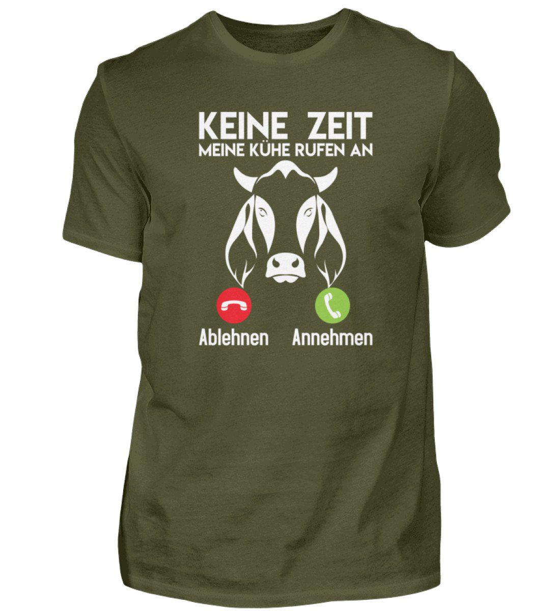 Keine Zeit Kühe rufen an · Herren T-Shirt-Herren Basic T-Shirt-Urban Khaki-S-Agrarstarz