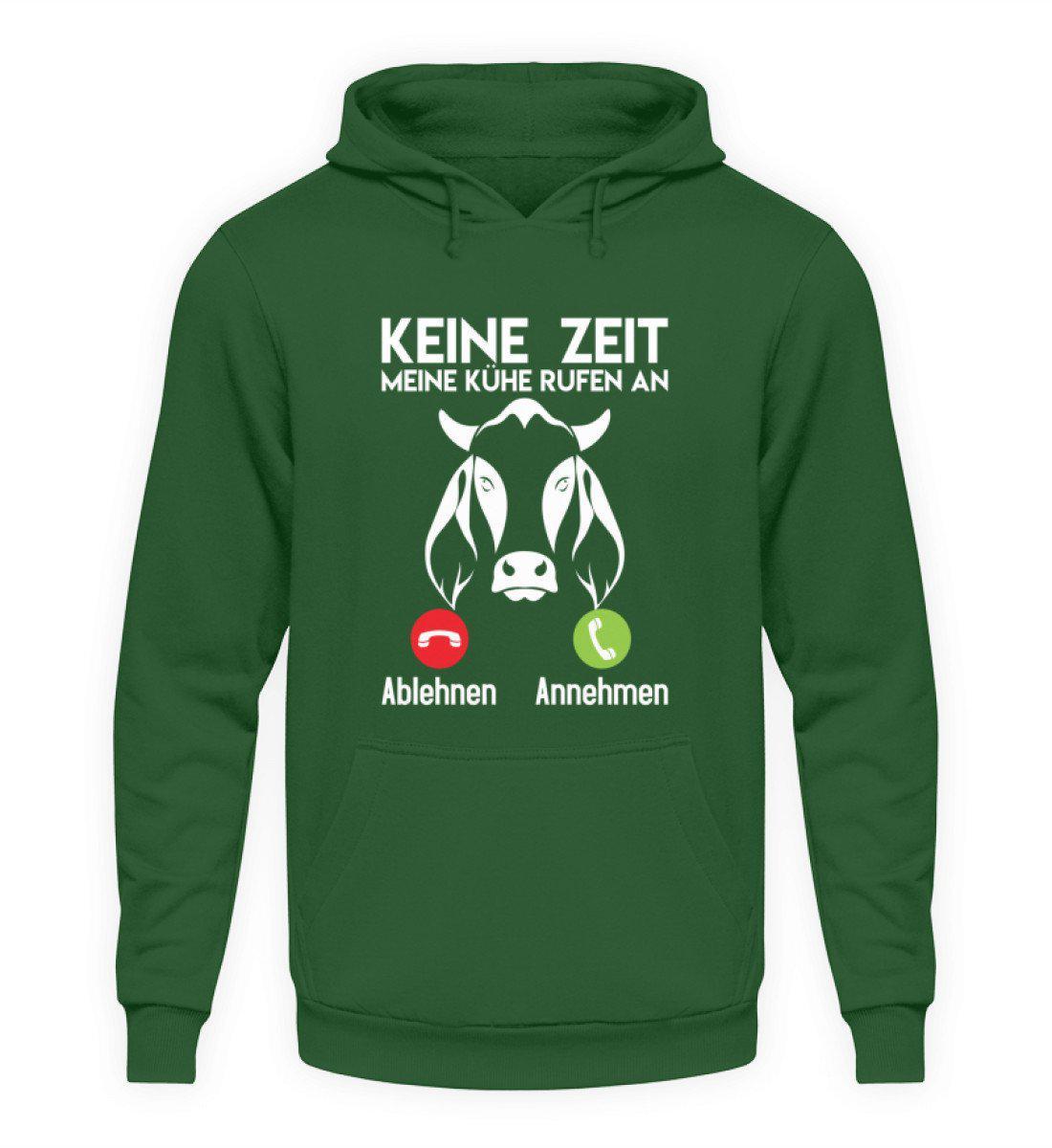 Keine Zeit Kühe rufen an · Unisex Kapuzenpullover Hoodie-Unisex Hoodie-Bottle Green-S-Agrarstarz