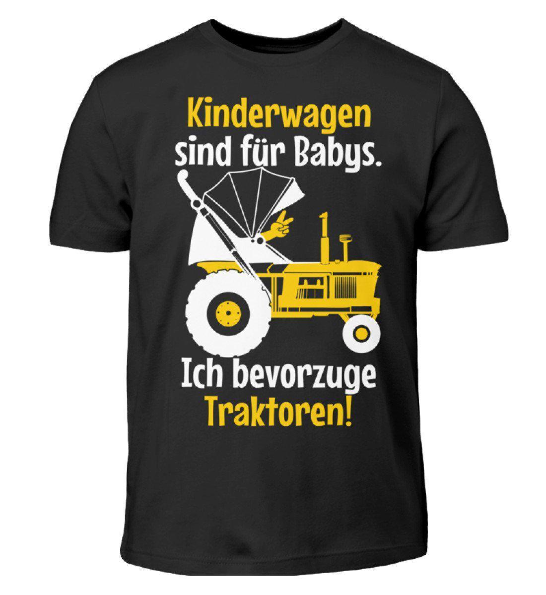Kinderwagen sind für Babys · Kinder T-Shirt-Kinder T-Shirt-Black-3/4 (98/104)-Agrarstarz