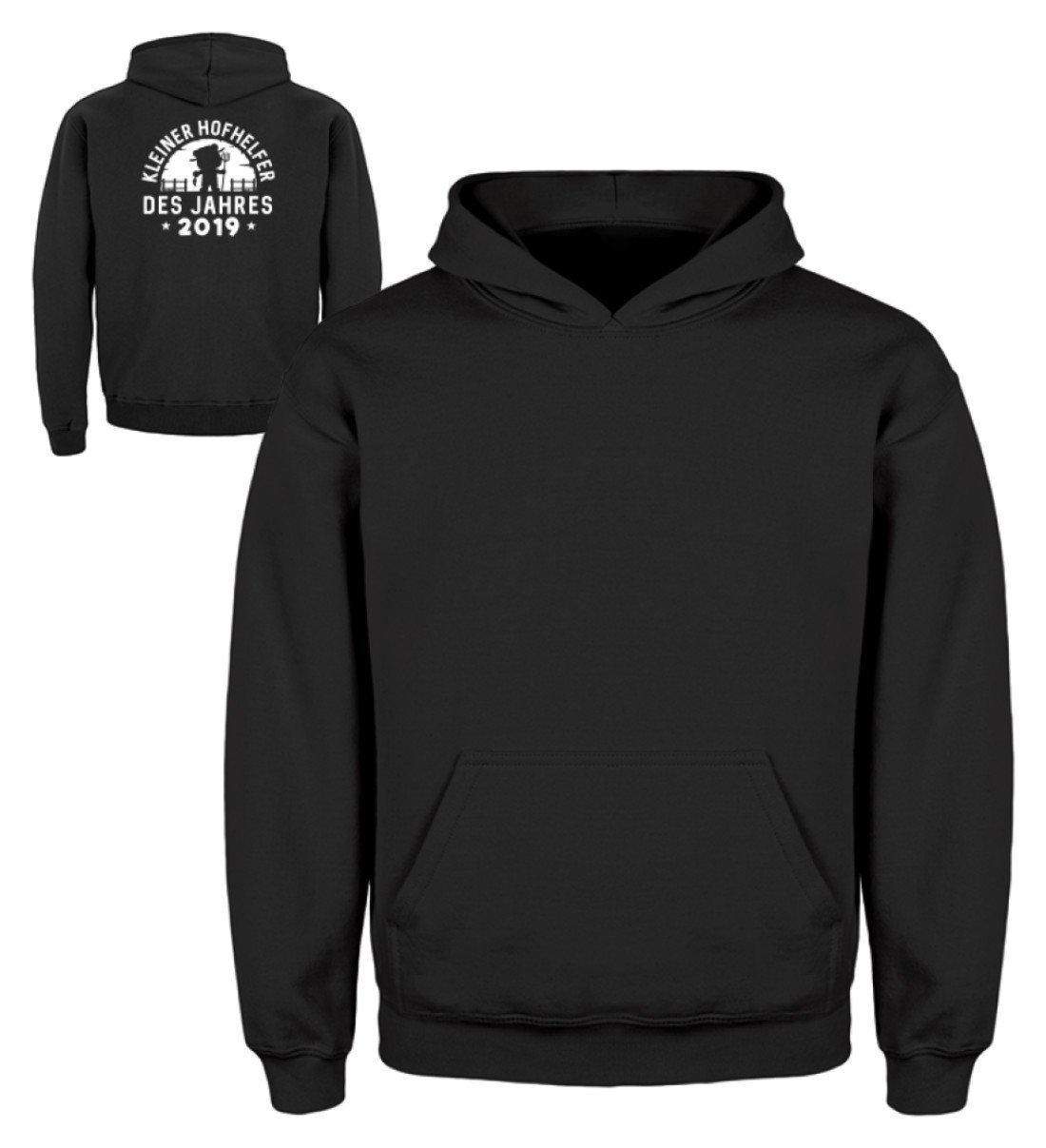 Kleiner Hofhelfer · Kinder Kapuzenpullover Hoodie-Kinder Hoodie-Jet Black-3/4 (98/104)-Agrarstarz