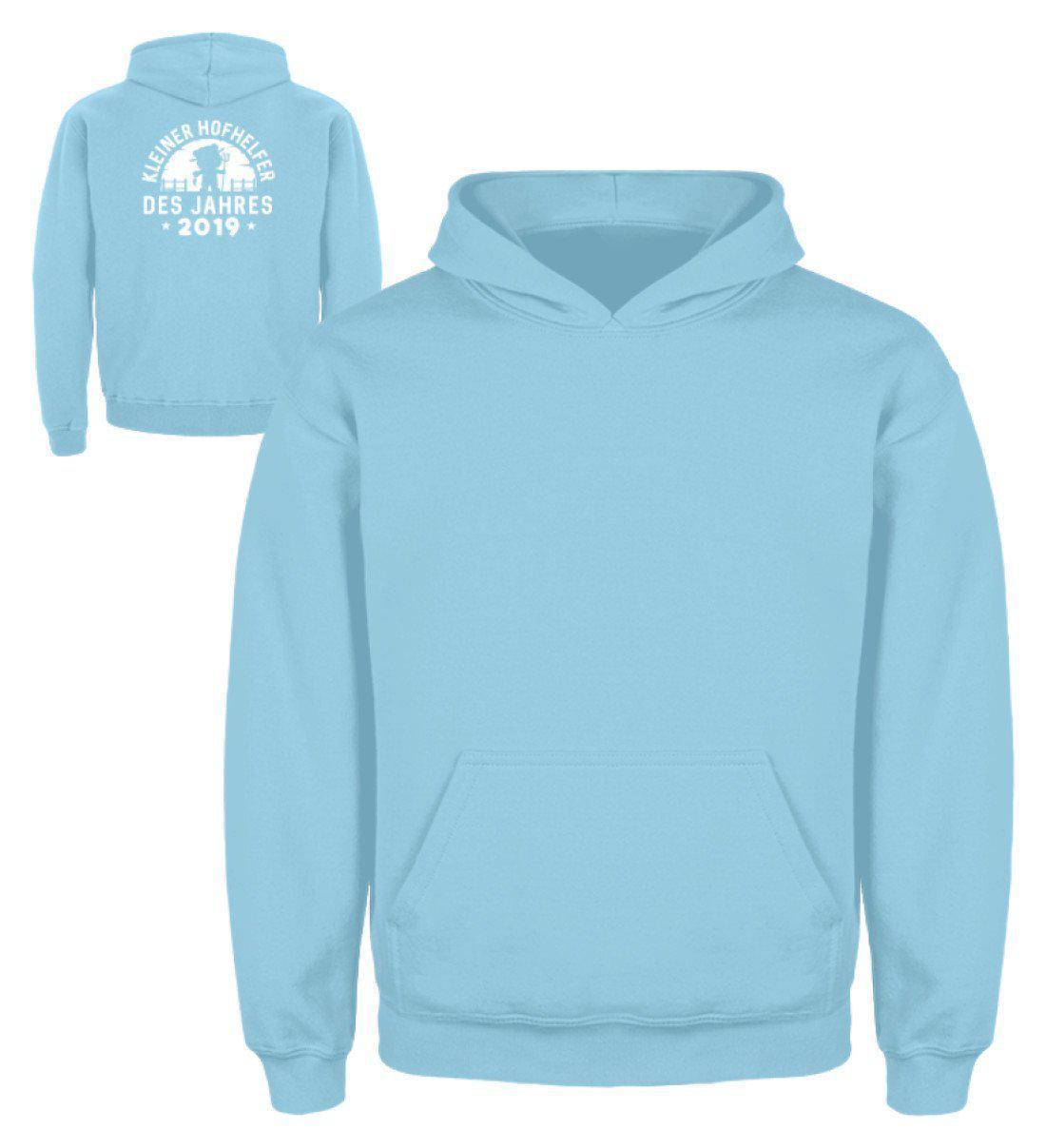 Kleiner Hofhelfer · Kinder Kapuzenpullover Hoodie-Kinder Hoodie-Sky Blue-3/4 (98/104)-Agrarstarz